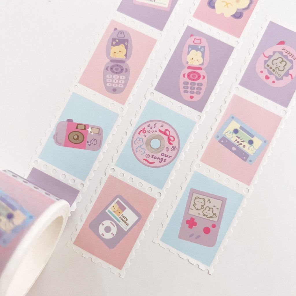 Retro Y2K Stamp Washi Tape