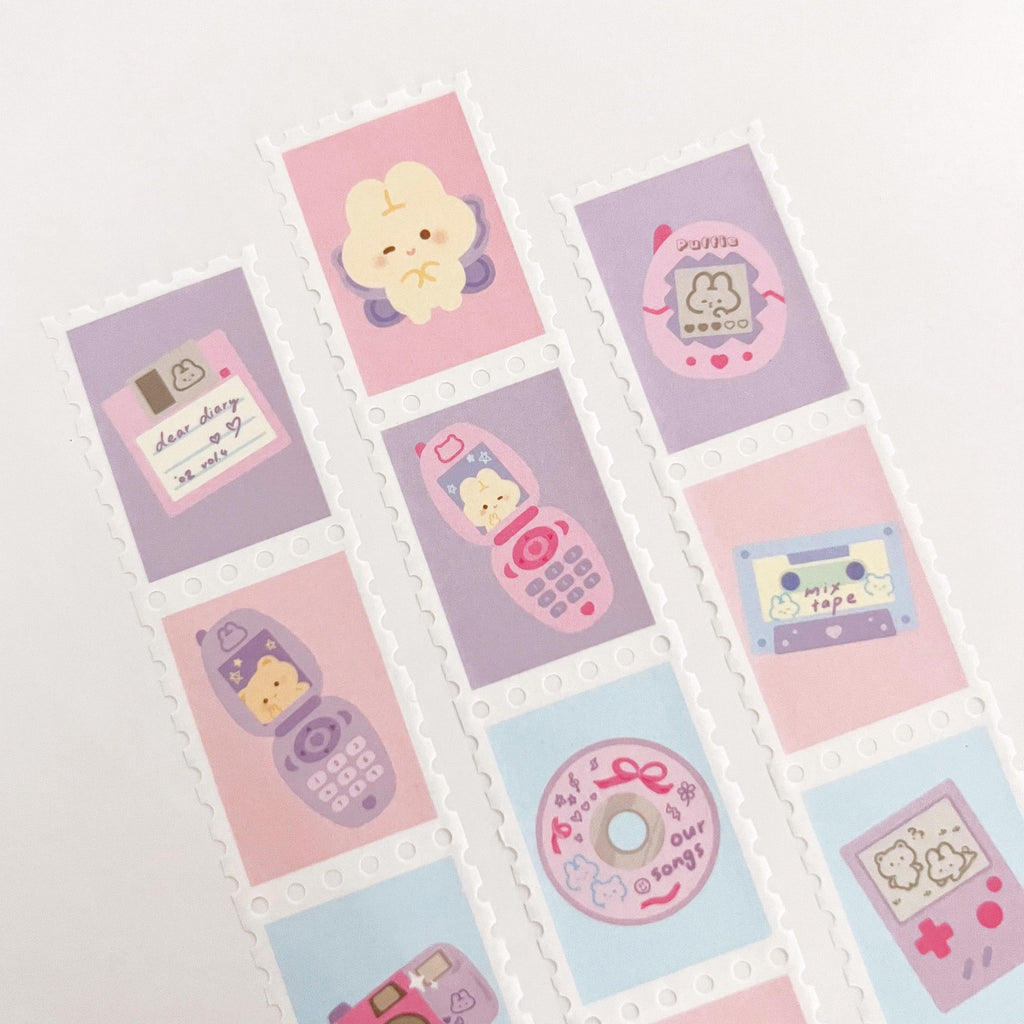 Retro Y2K Stamp Washi Tape
