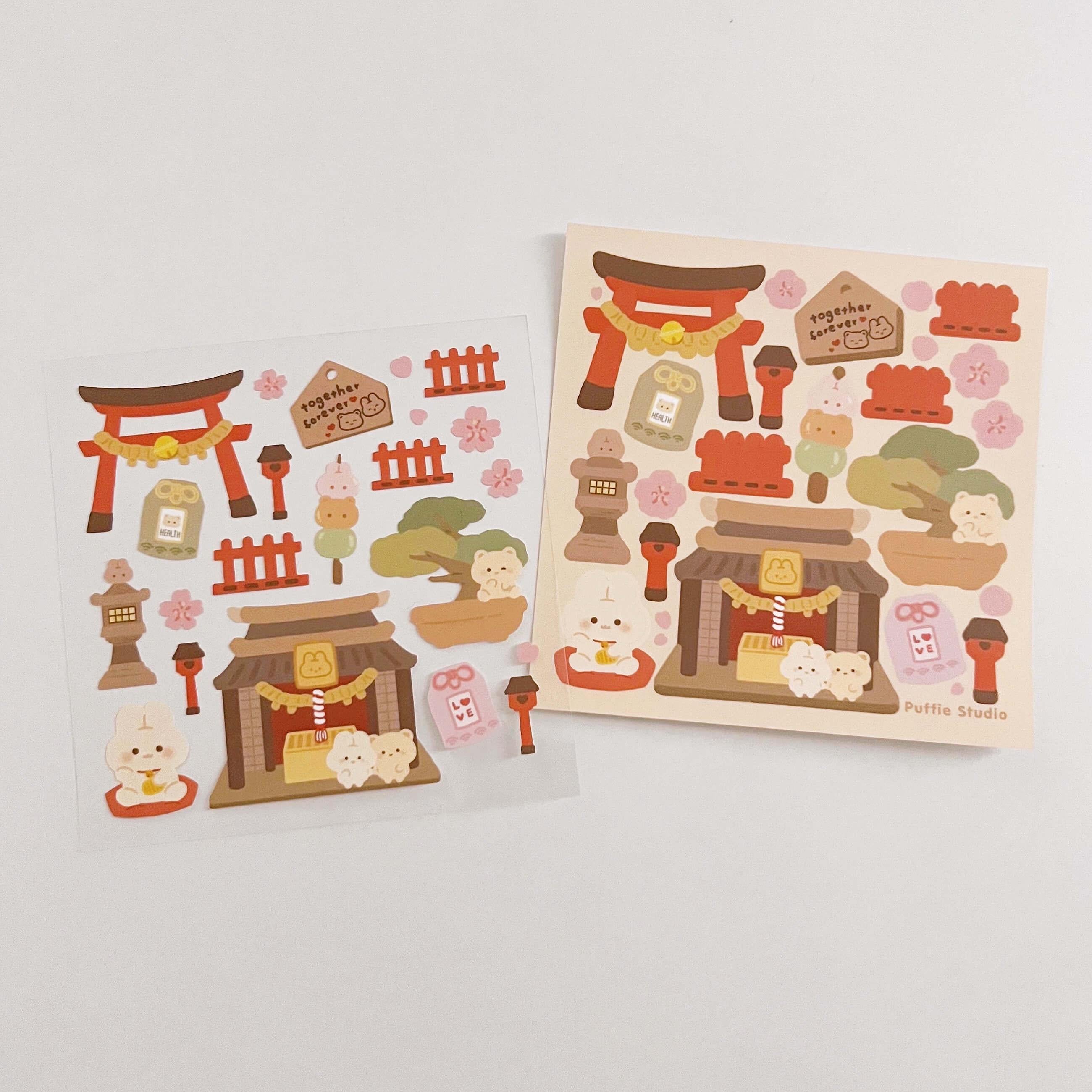 Sakura Shrine Sticker Sheet