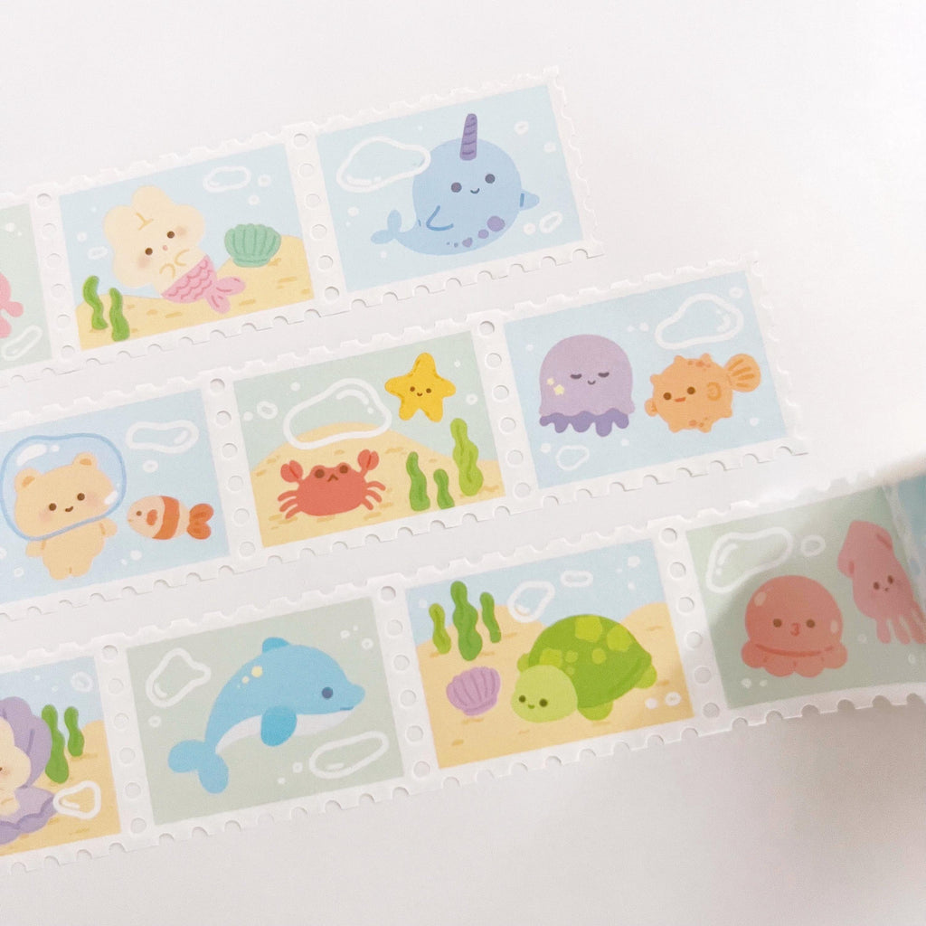 Underwater Stamp Washi Tape