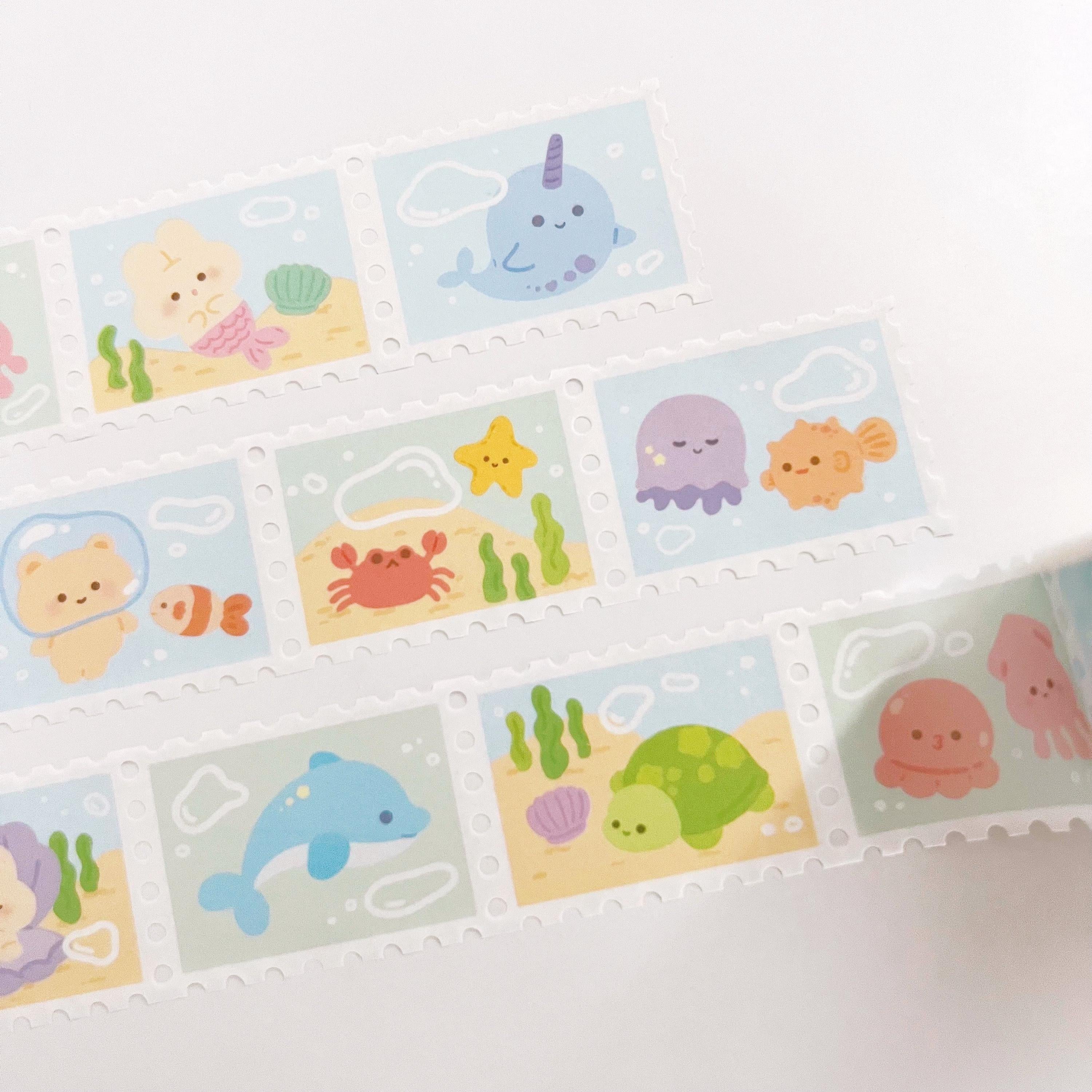 Underwater Stamp Washi Tape