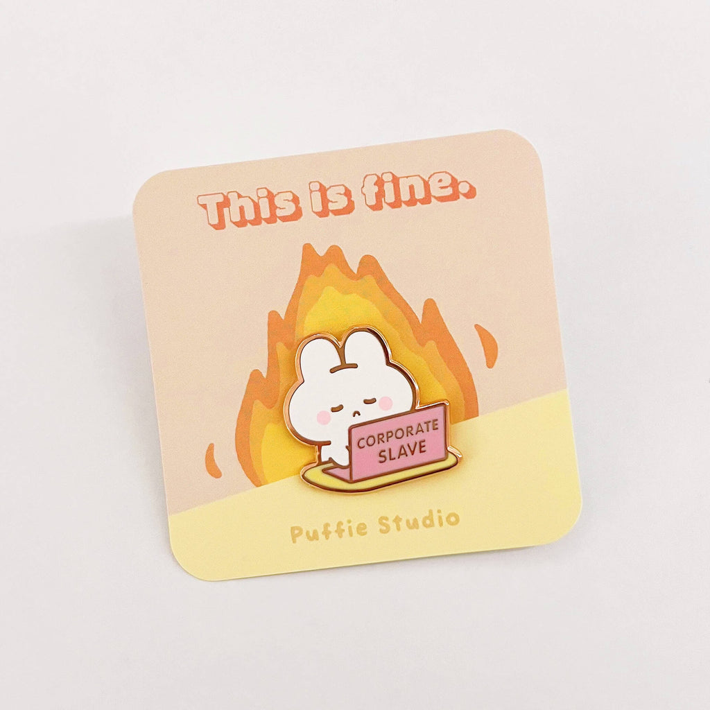 Corporate Slave Enamel Pin