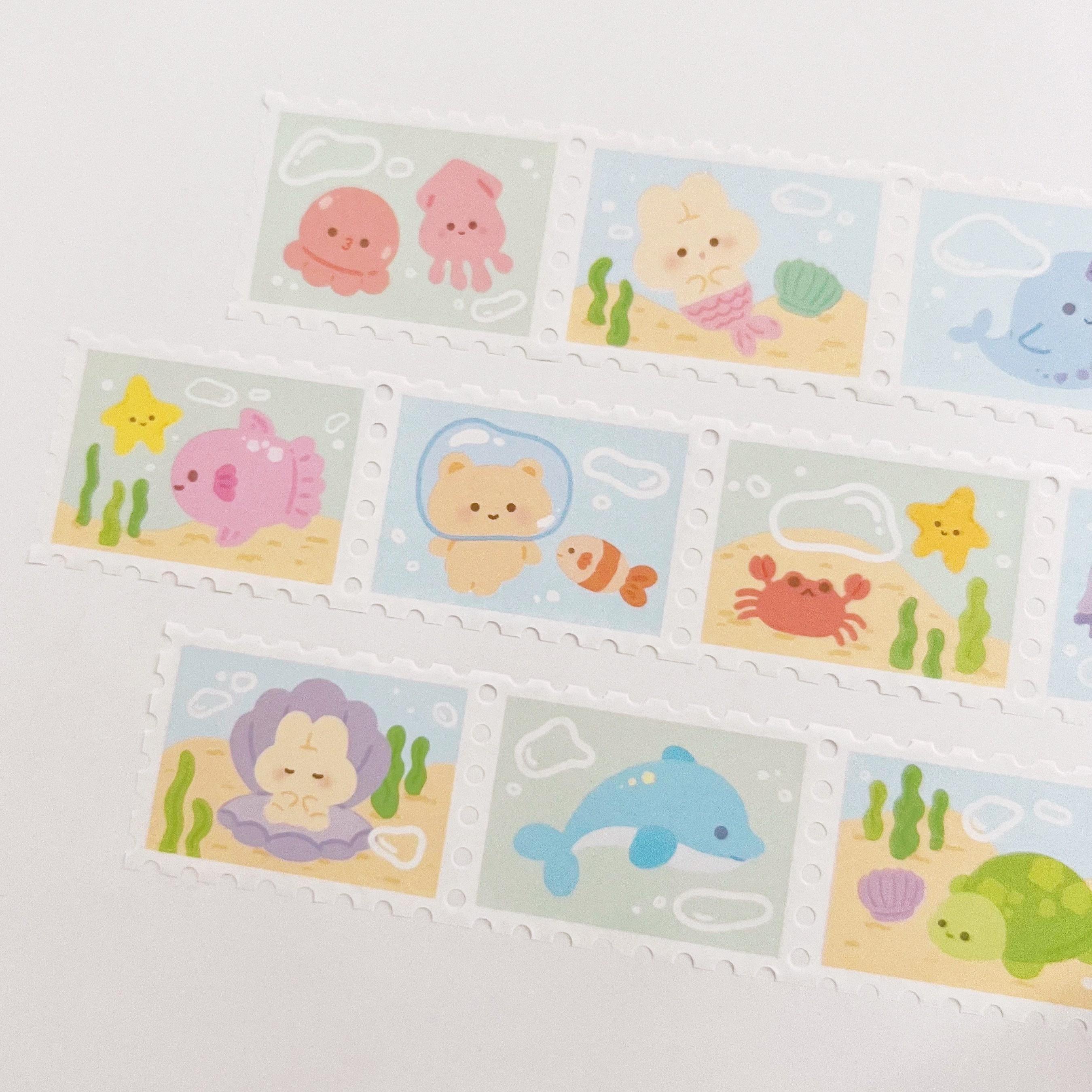 Underwater Stamp Washi Tape