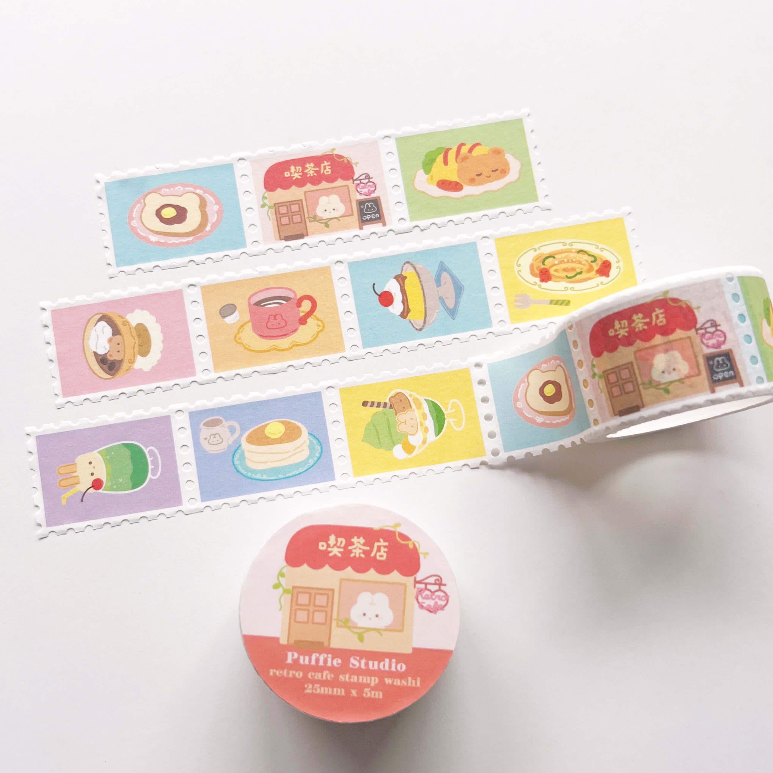 Retro Cafe (Kissaten) Stamp Washi Tape