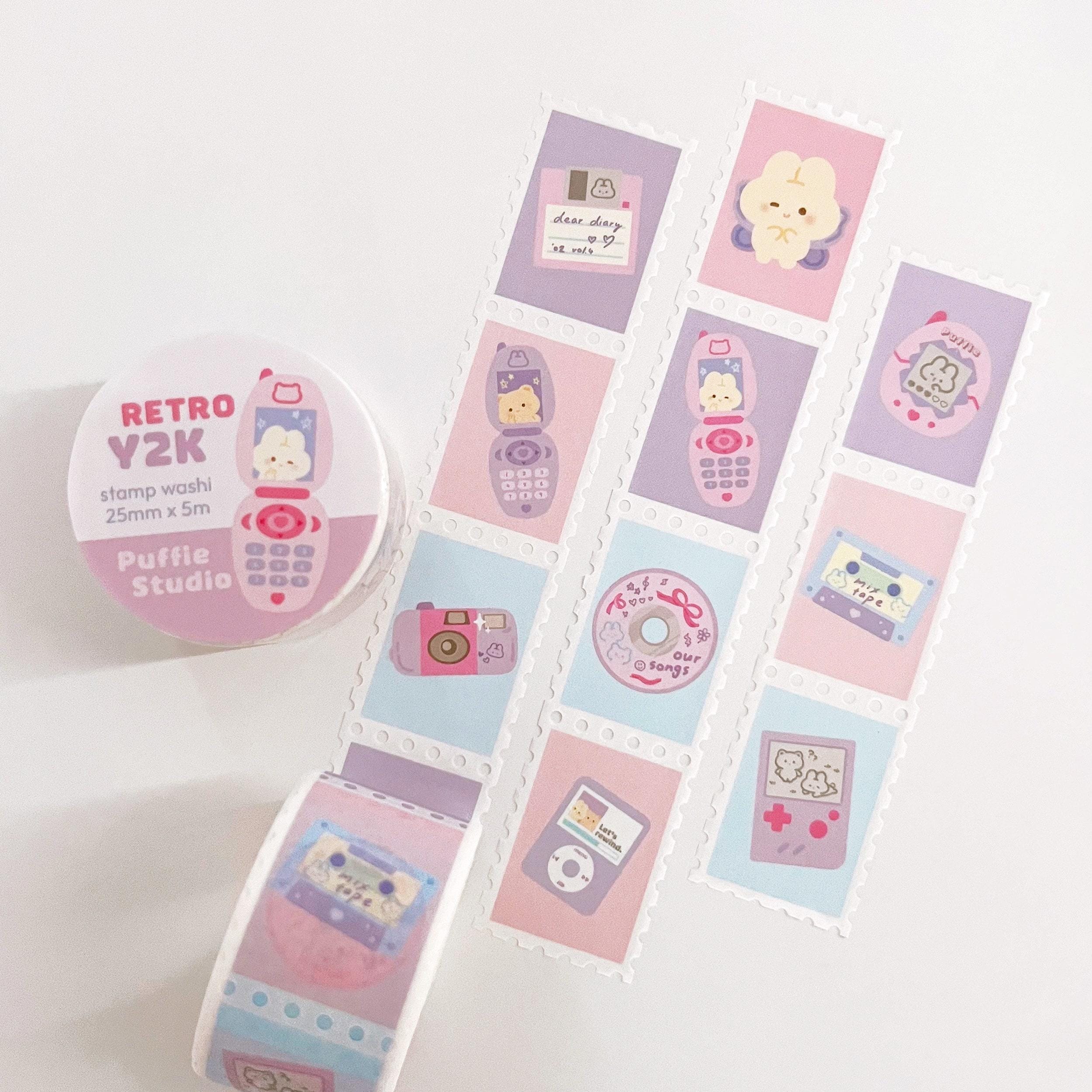 Retro Y2K Stamp Washi Tape