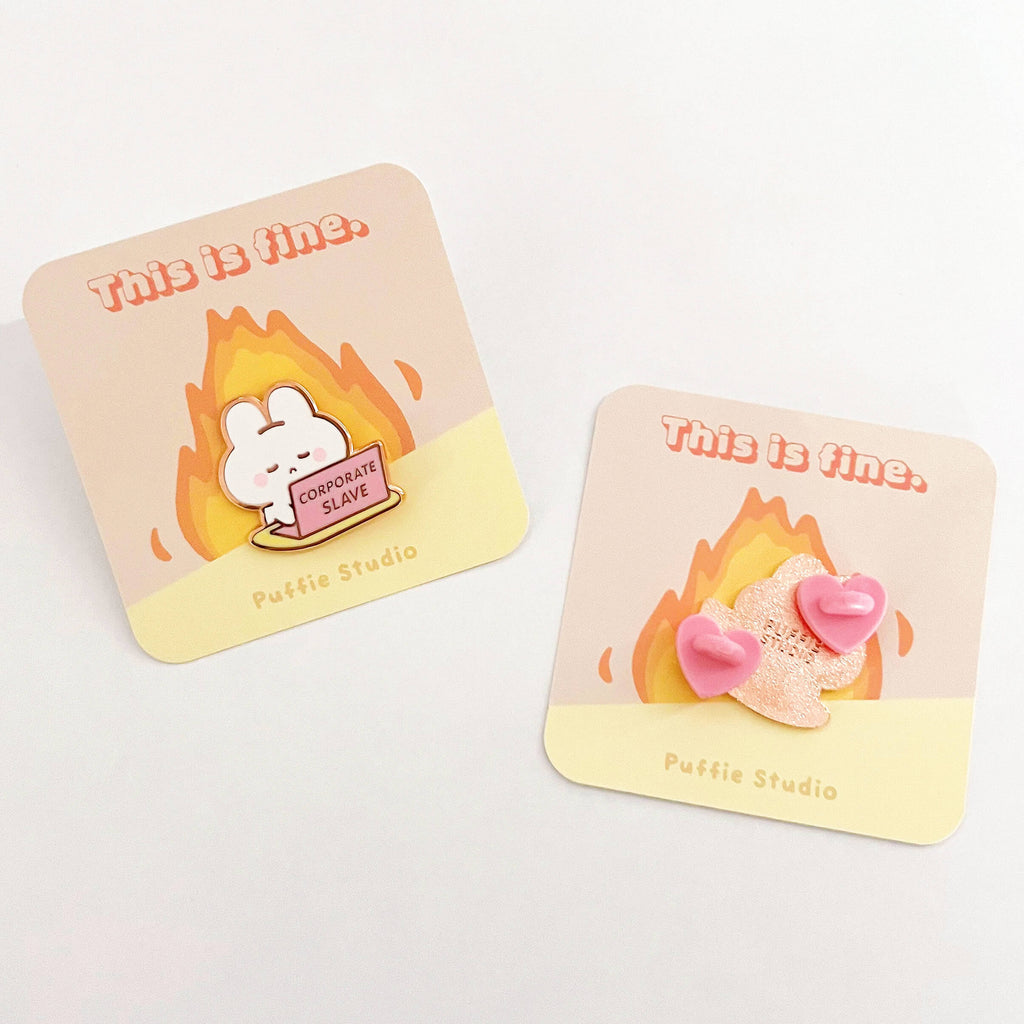 Corporate Slave Enamel Pin