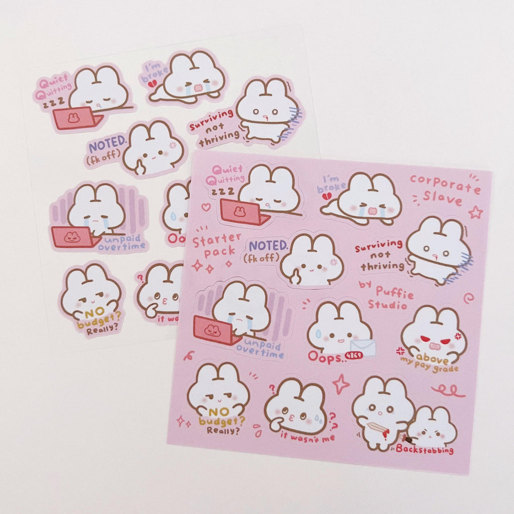 Corporate Slave [Starter Pack] Sticker Sheet