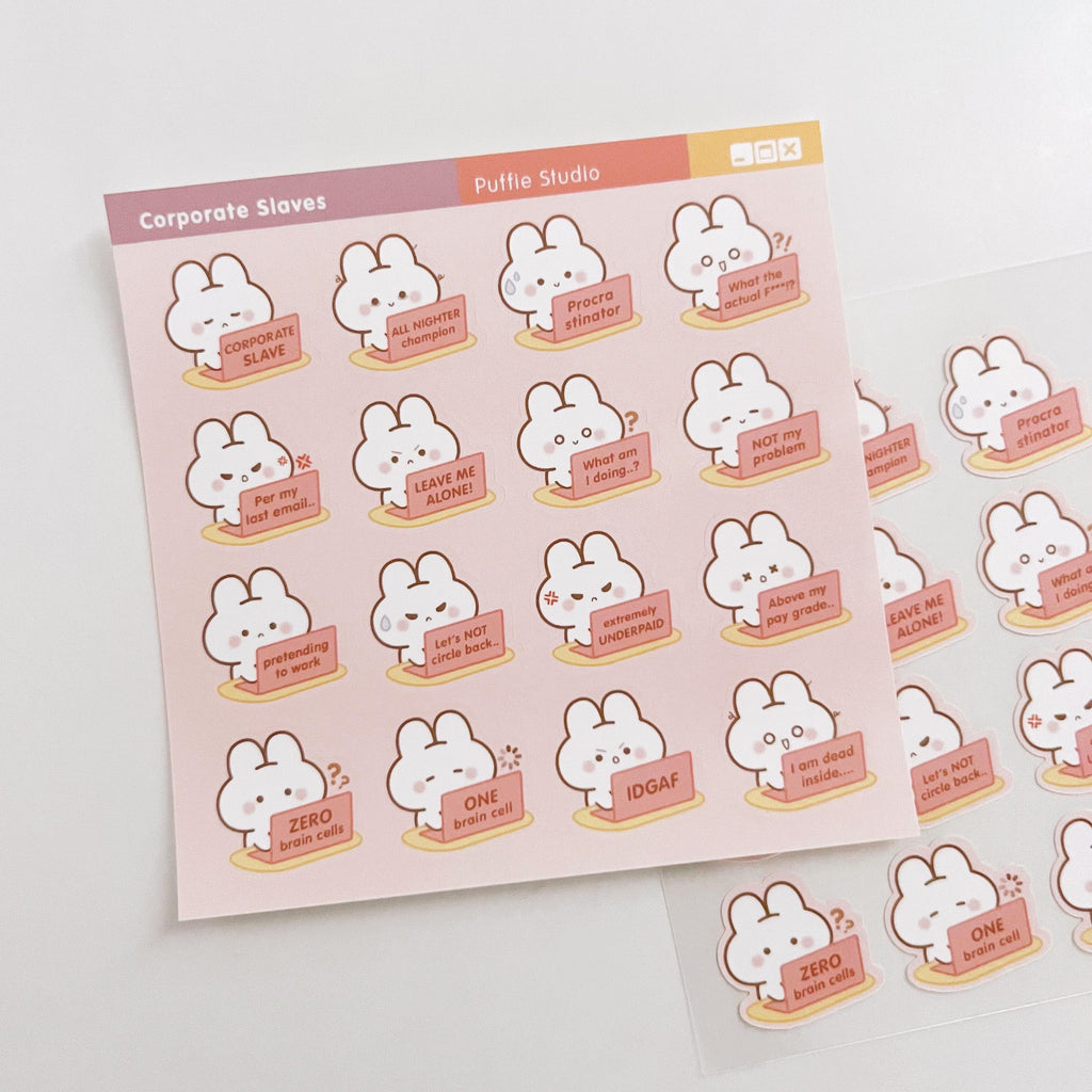 Corporate Army Sticker Sheet