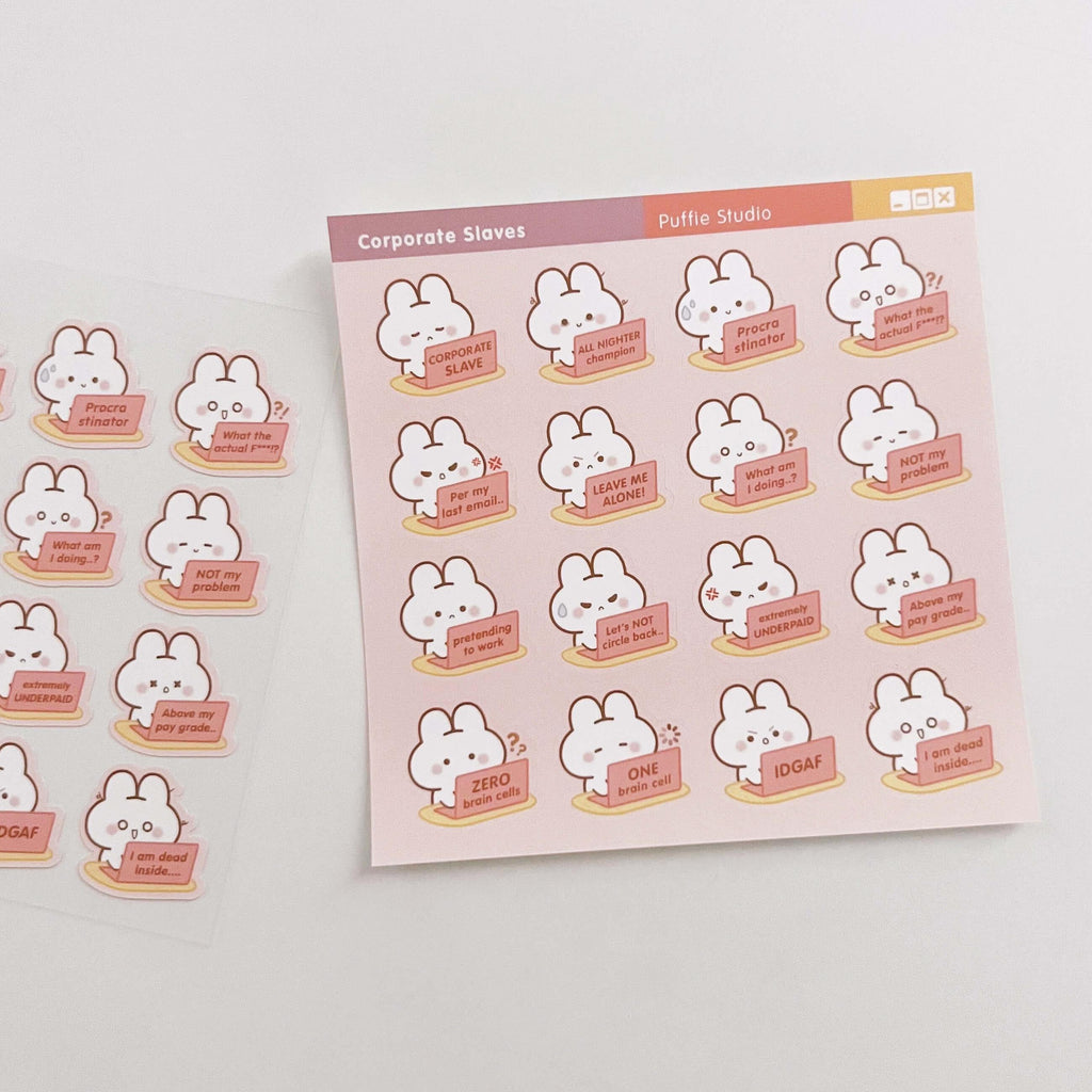 Corporate Army Sticker Sheet