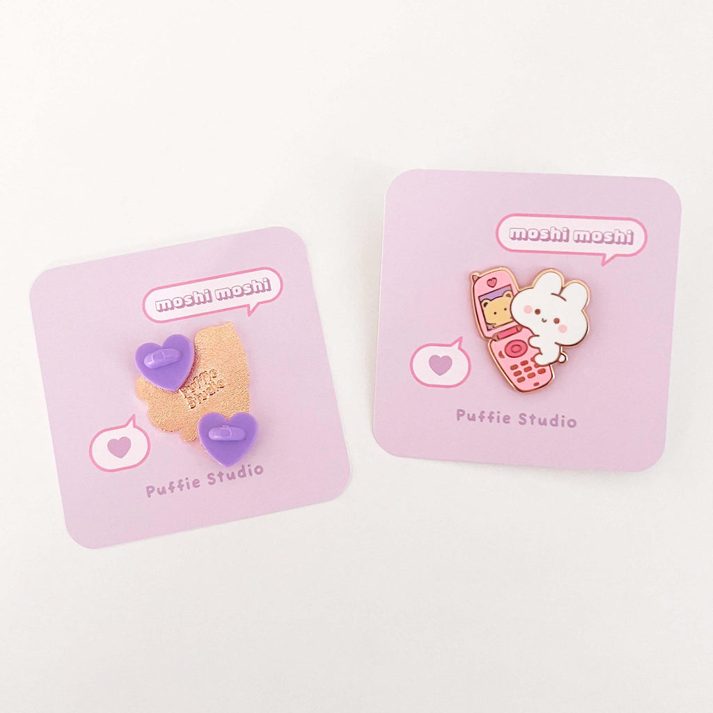 Y2K Flip Phone Enamel Pin