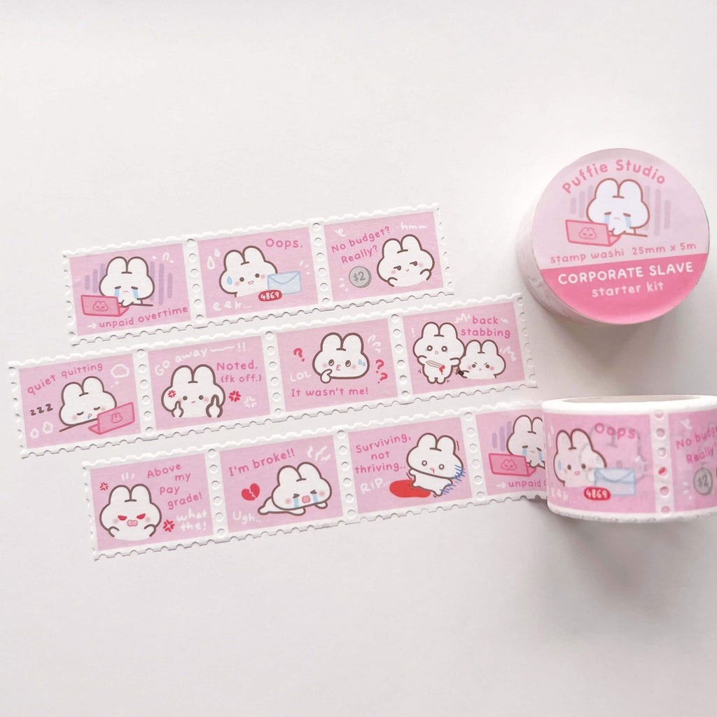 Corporate Slave [Starter Pack] Stamp Washi Tape
