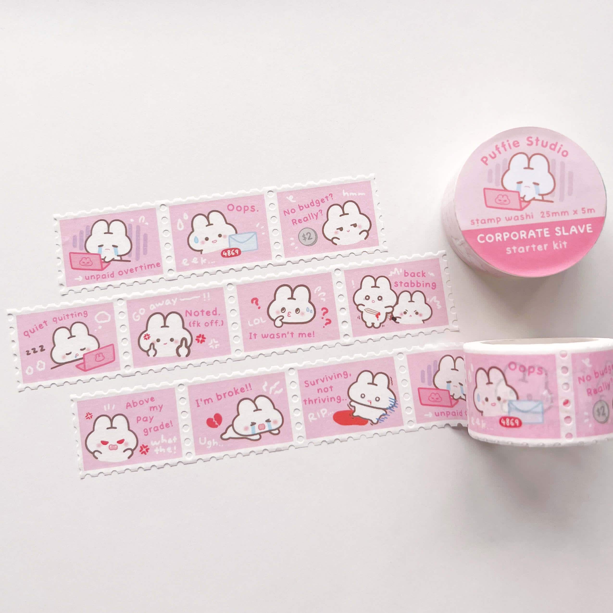 Corporate Slave [Starter Pack] Stamp Washi Tape