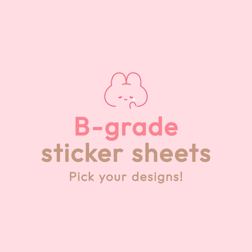 B-Grade Sticker Sheets (pick your designs!)