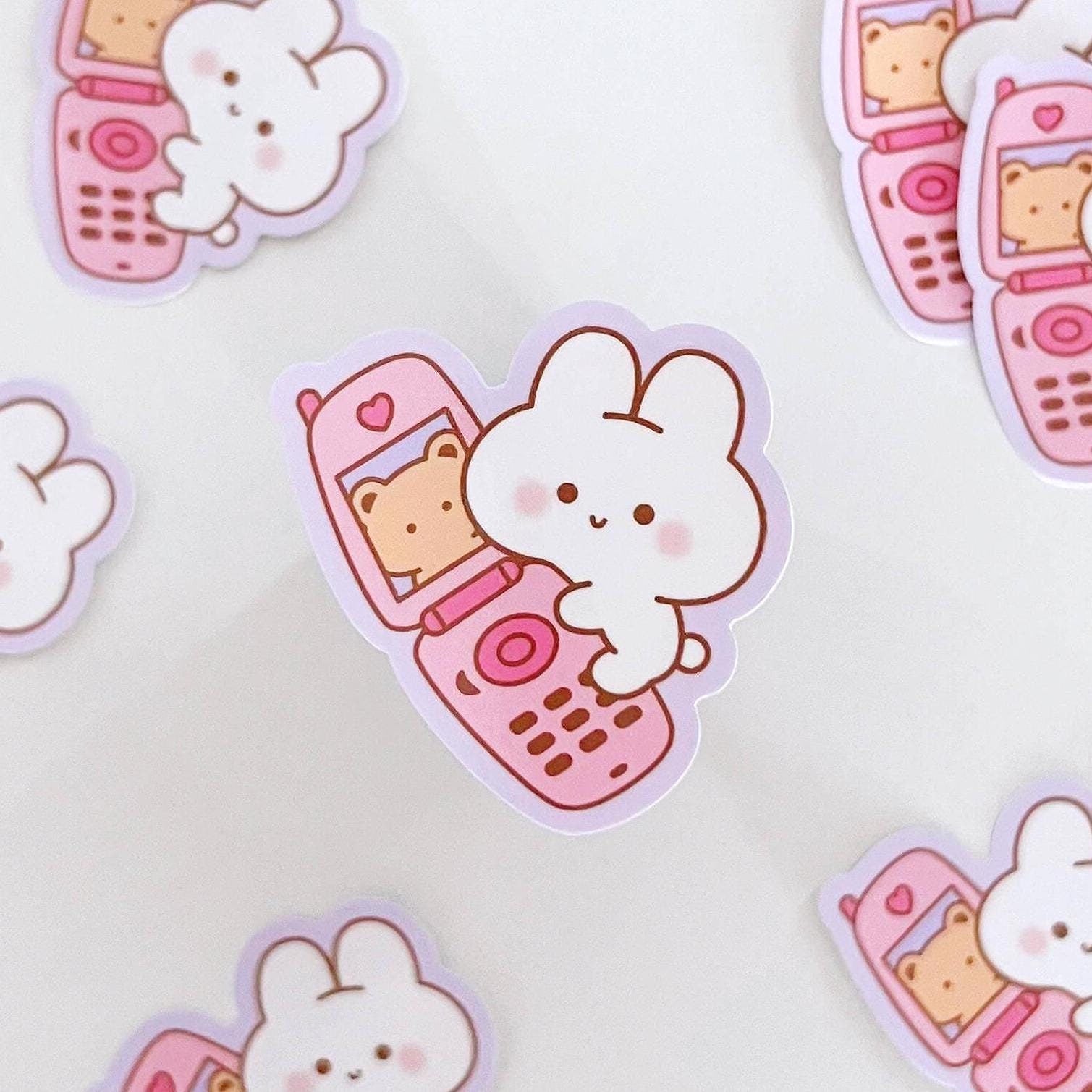 Y2K Flip Phone Sticker