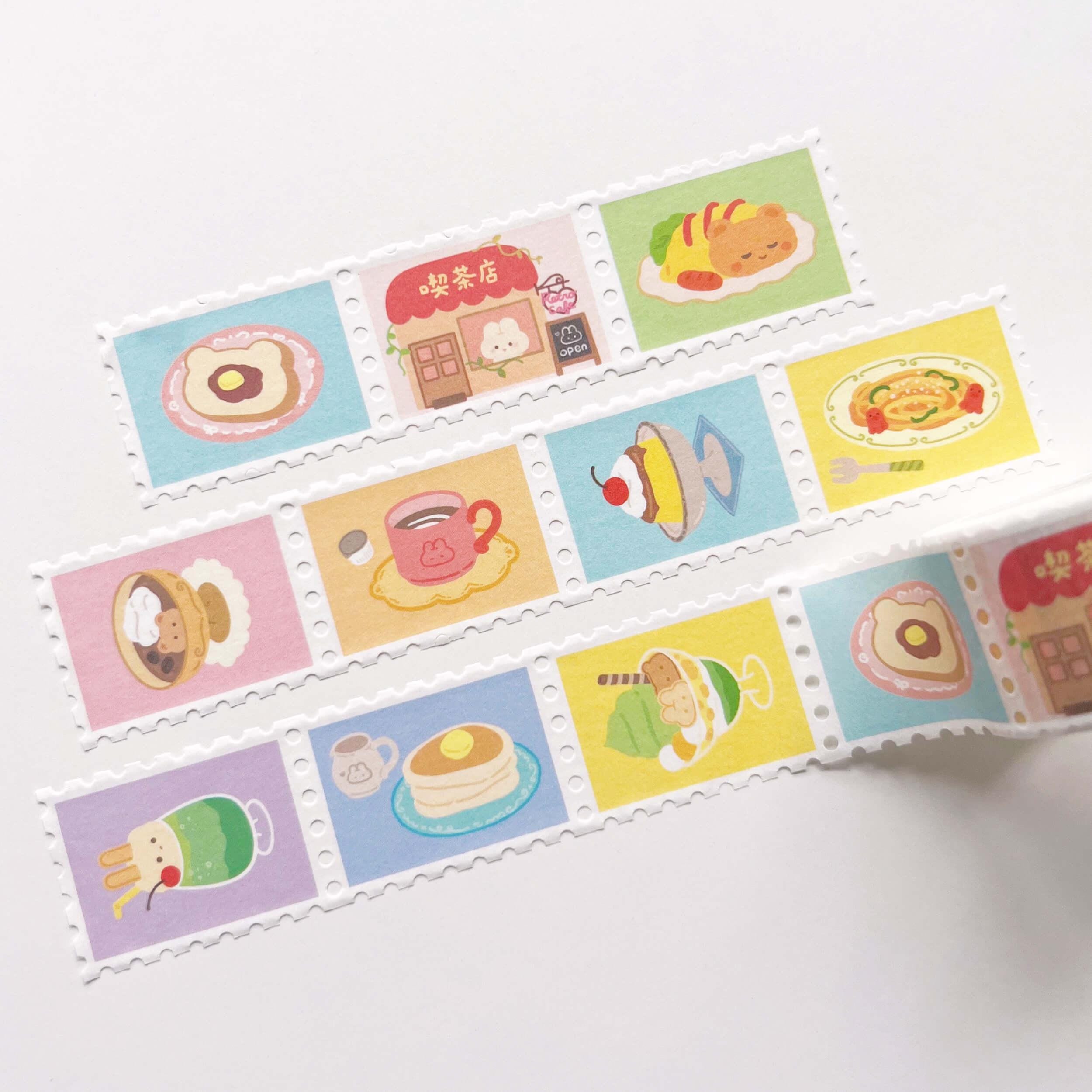 Retro Cafe (Kissaten) Stamp Washi Tape