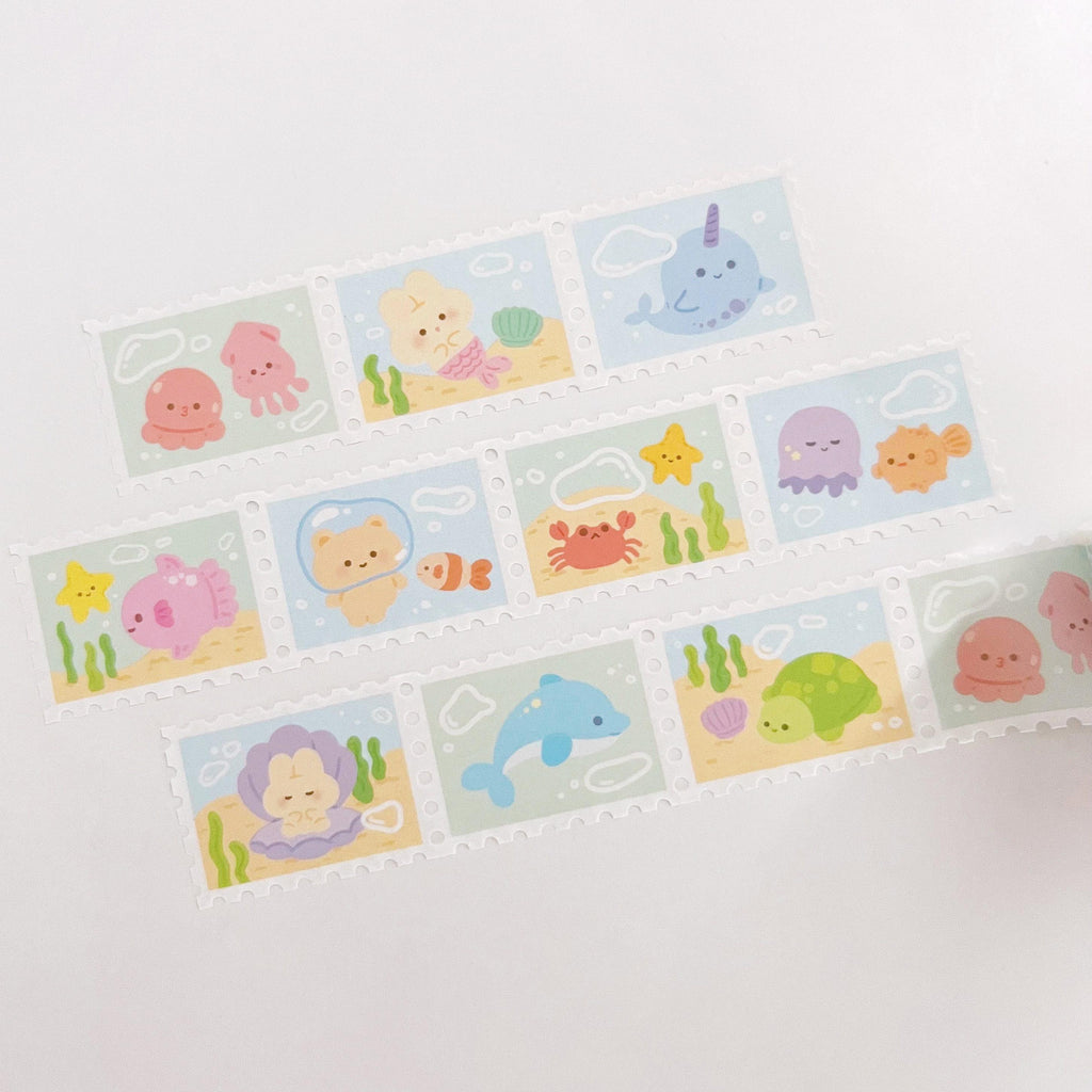 Underwater Stamp Washi Tape