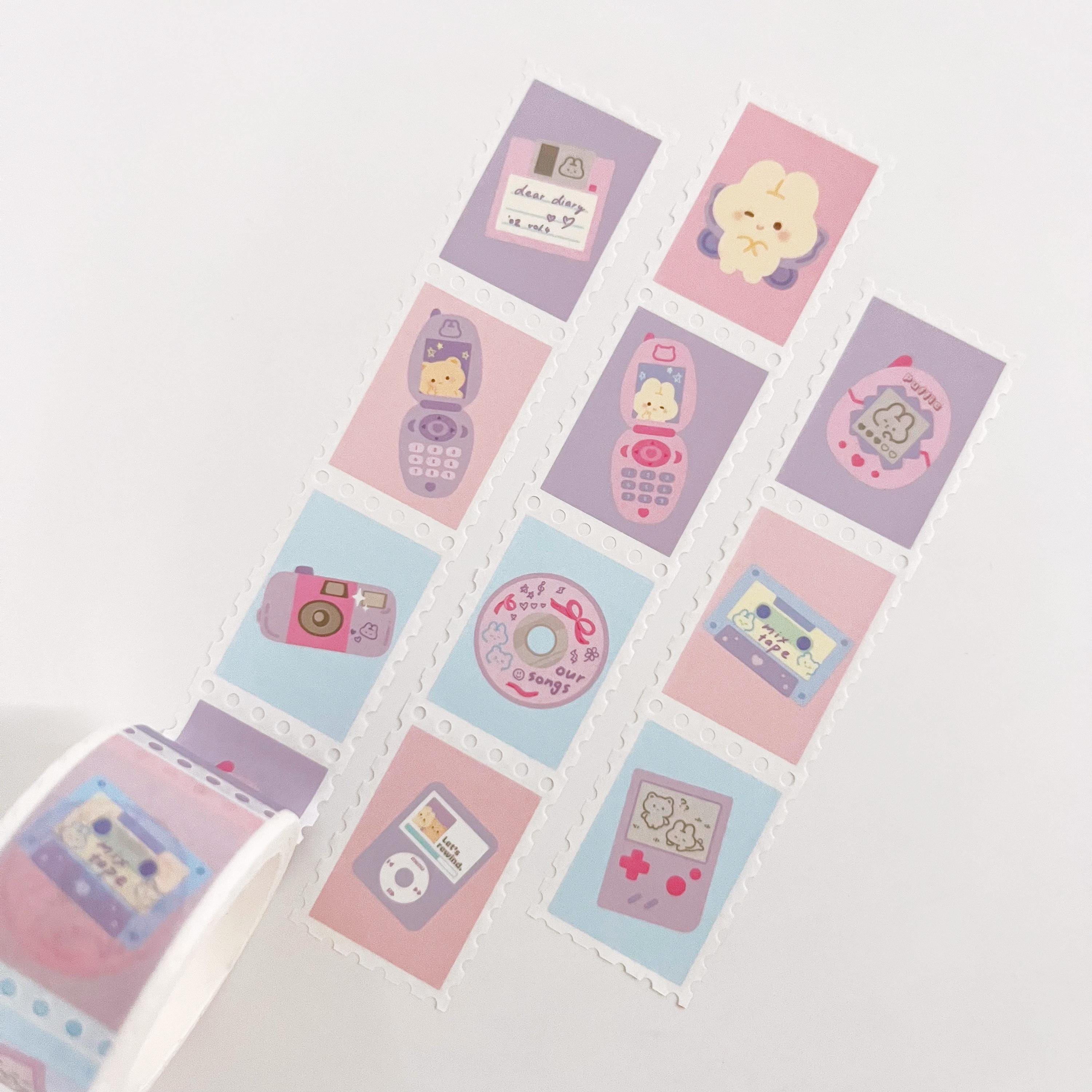 Retro Y2K Stamp Washi Tape