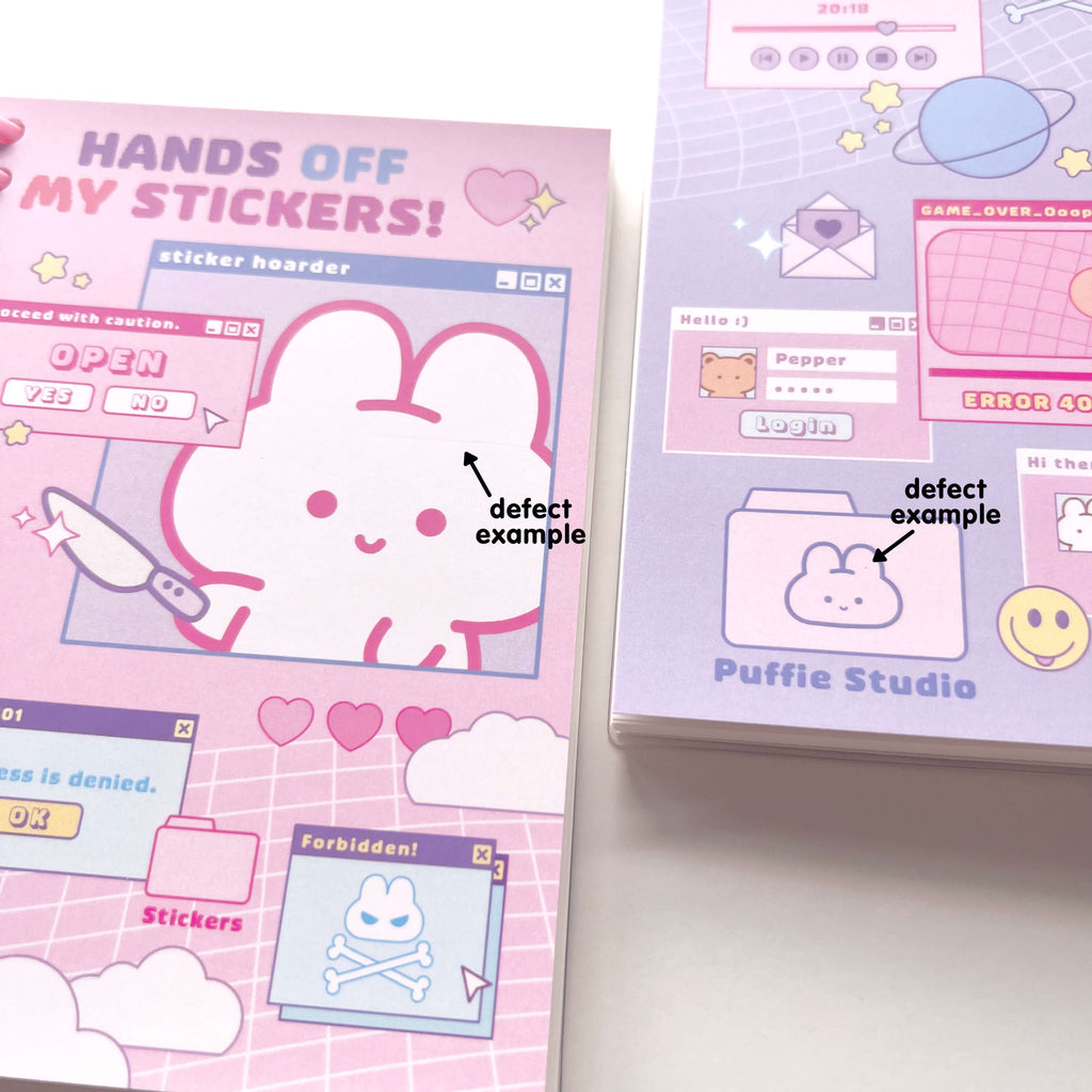 B-Grade! Y2K Reusable Sticker Collection Book