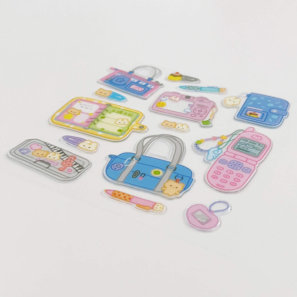 Heisei Retro School Club 3D Sticker Sheet