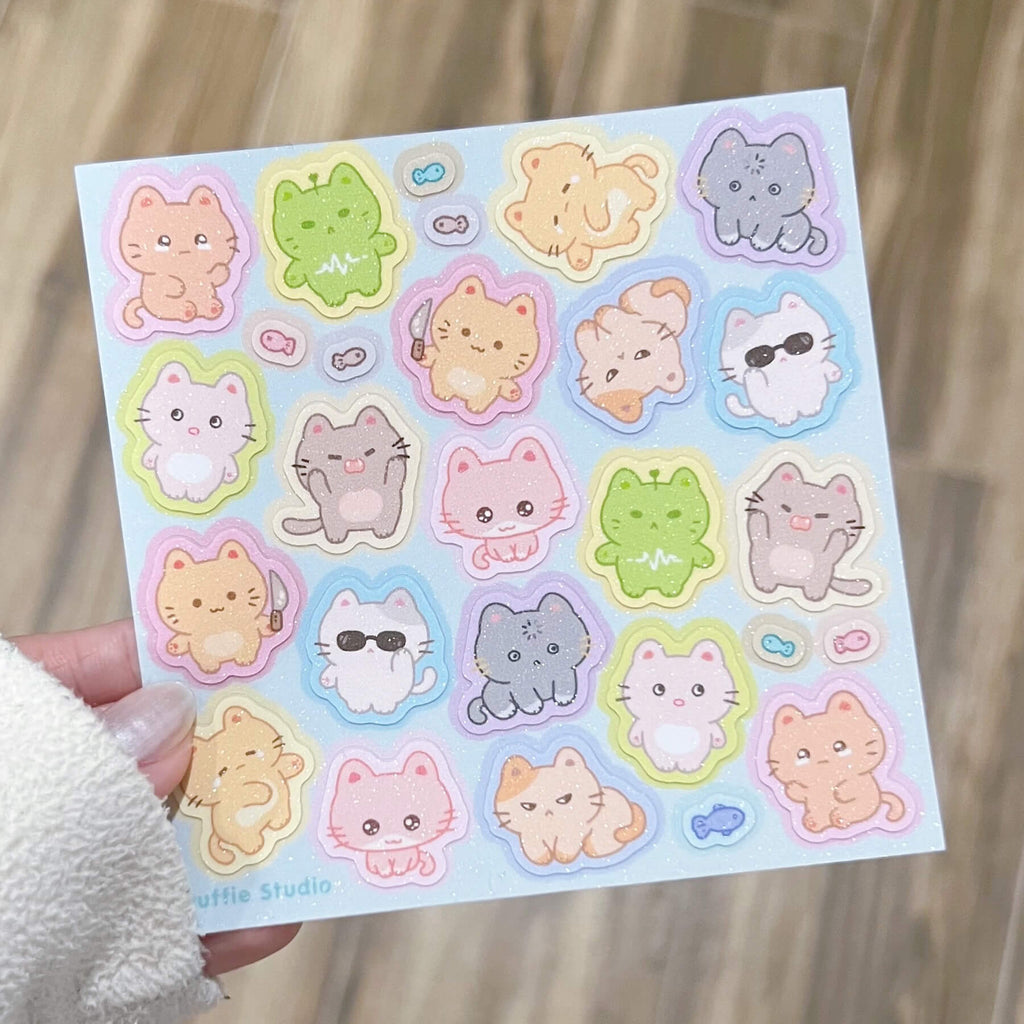 Silly Meows Sticker Sheet