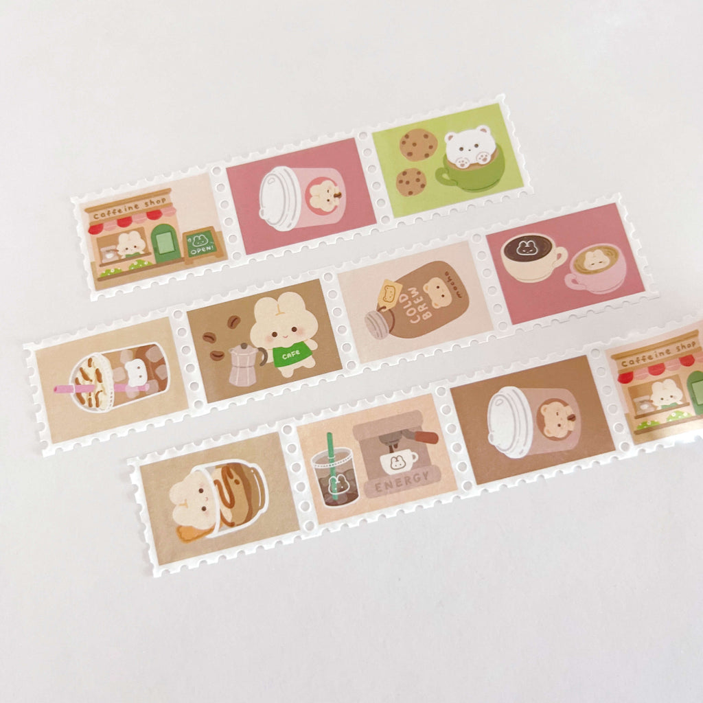Coffee Lover Stamp Washi Tape