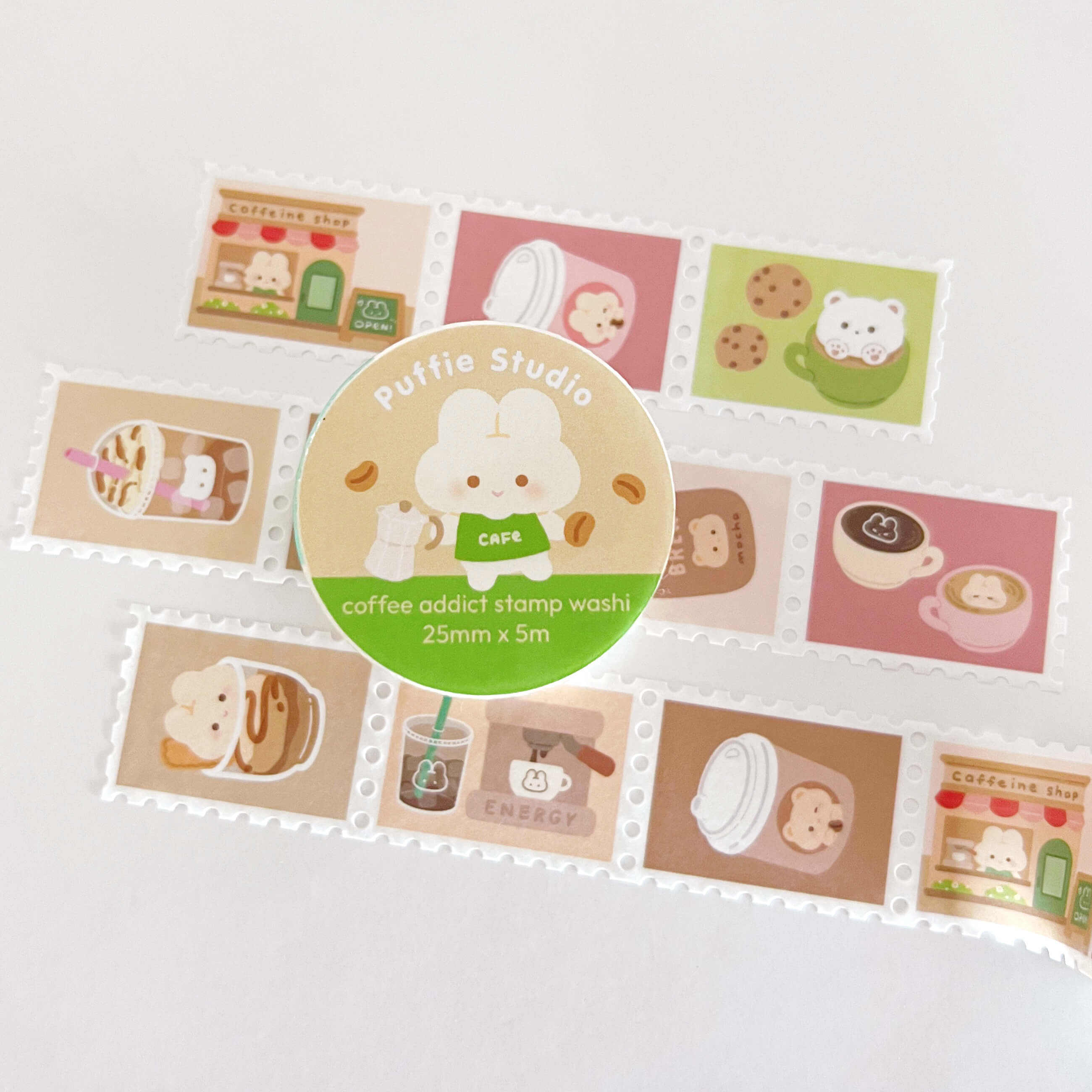 Coffee Lover Stamp Washi Tape