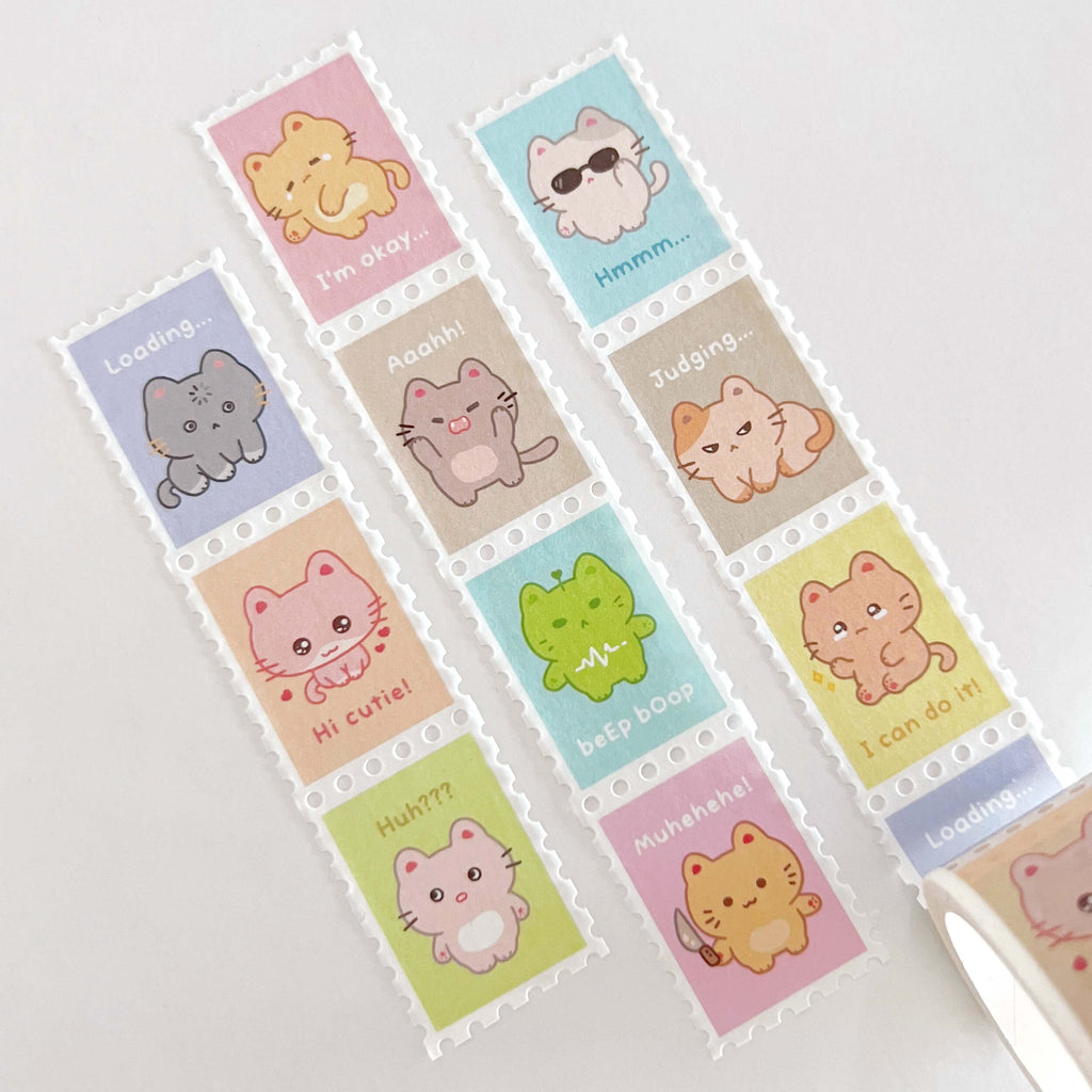 Silly Meows Stamp Washi Tape