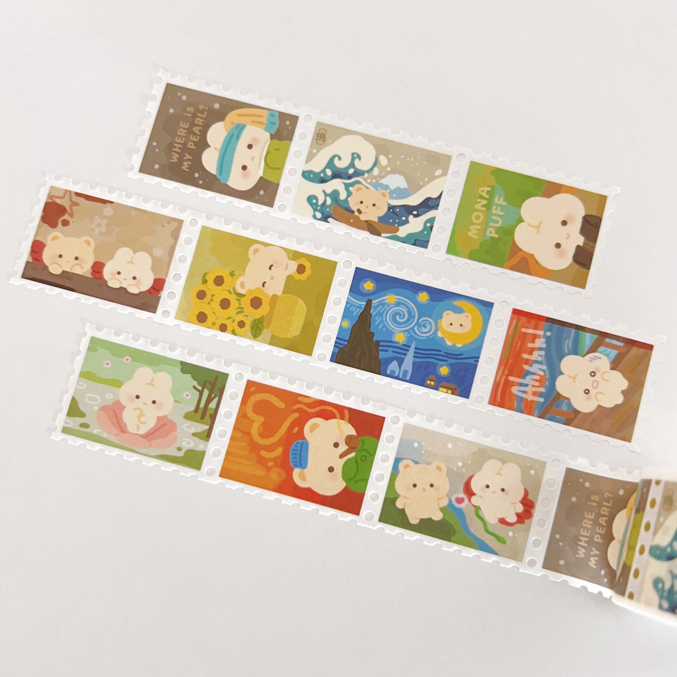 Mini Art Gallery Stamp Washi Tape