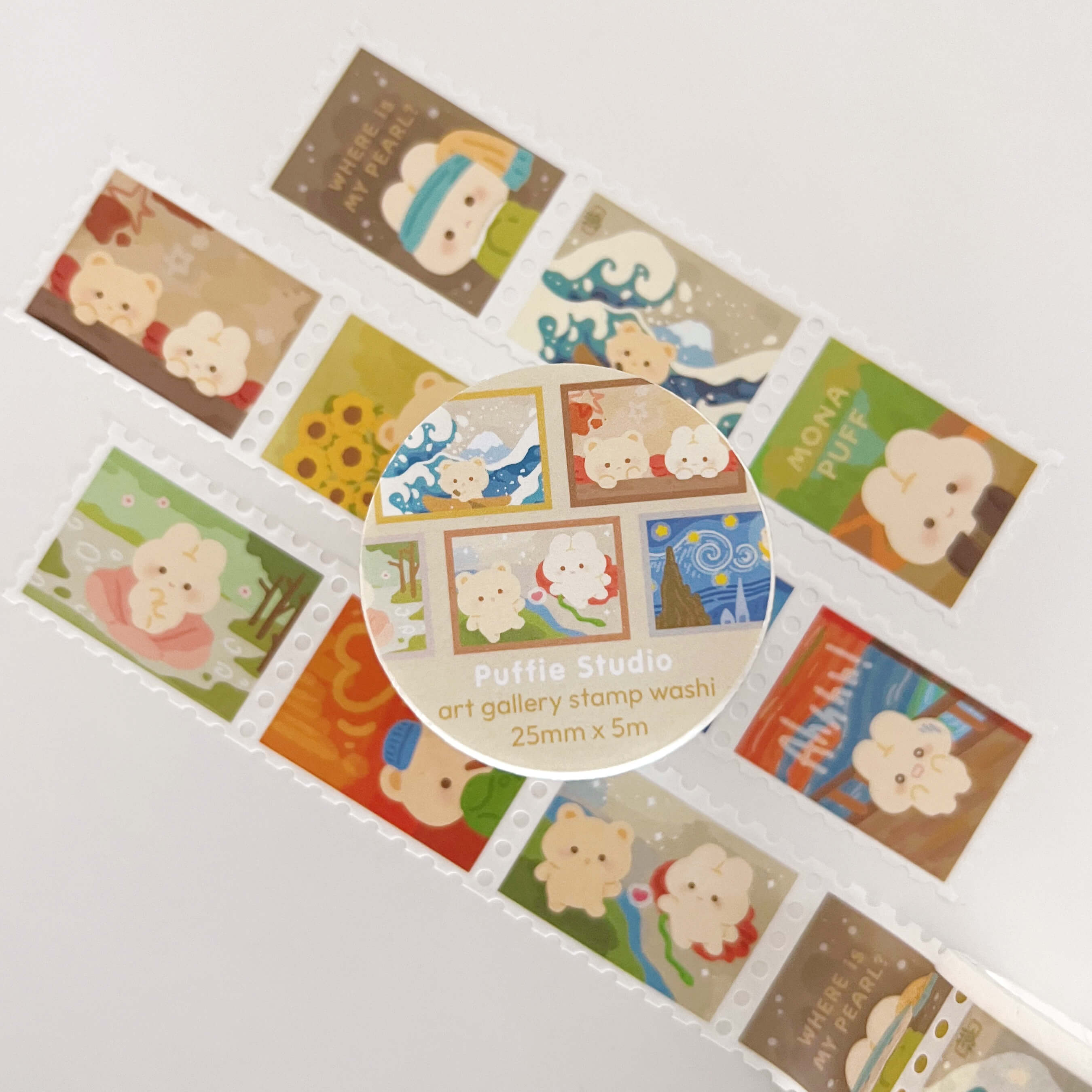 Mini Art Gallery Stamp Washi Tape