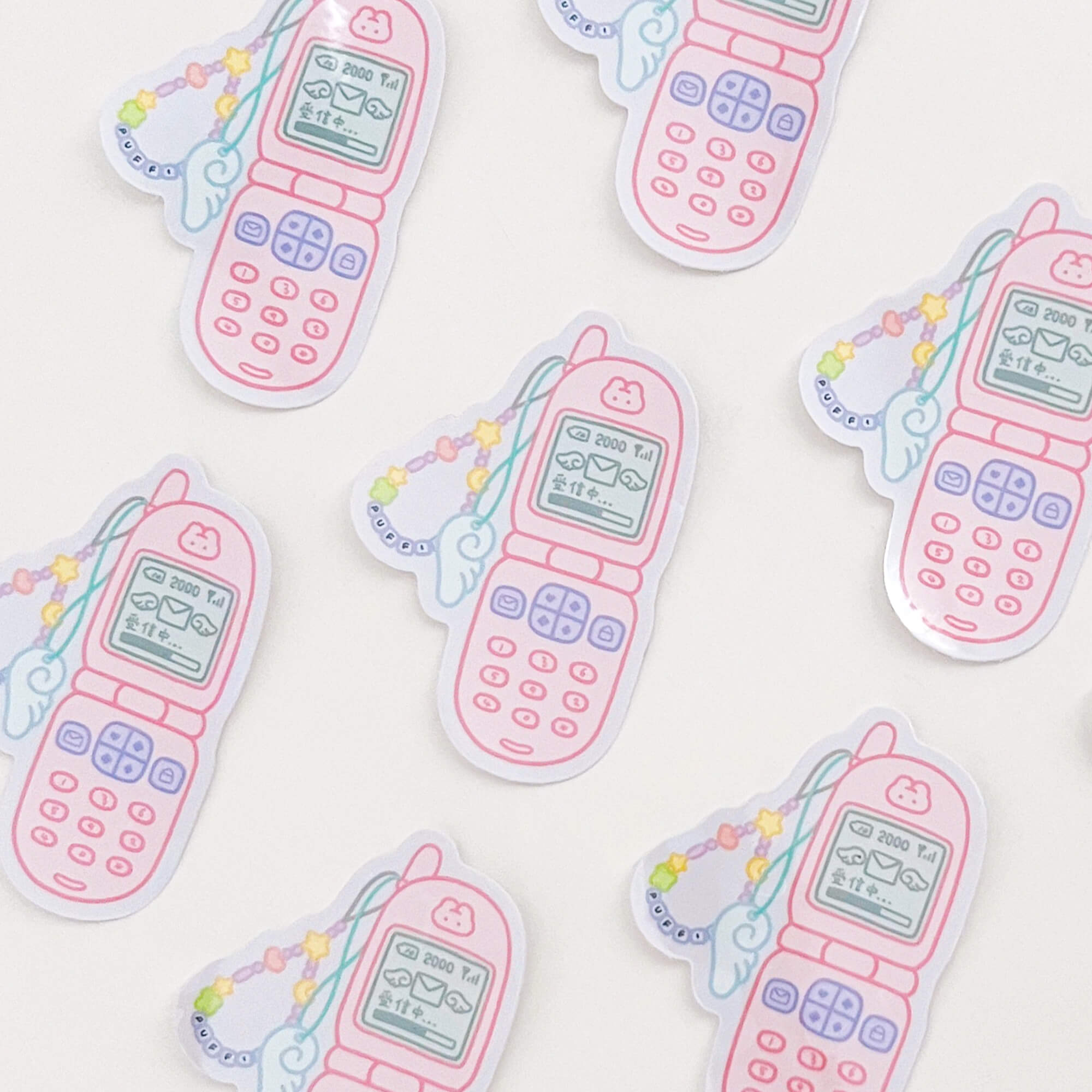 Angel Flip Phone Sticker