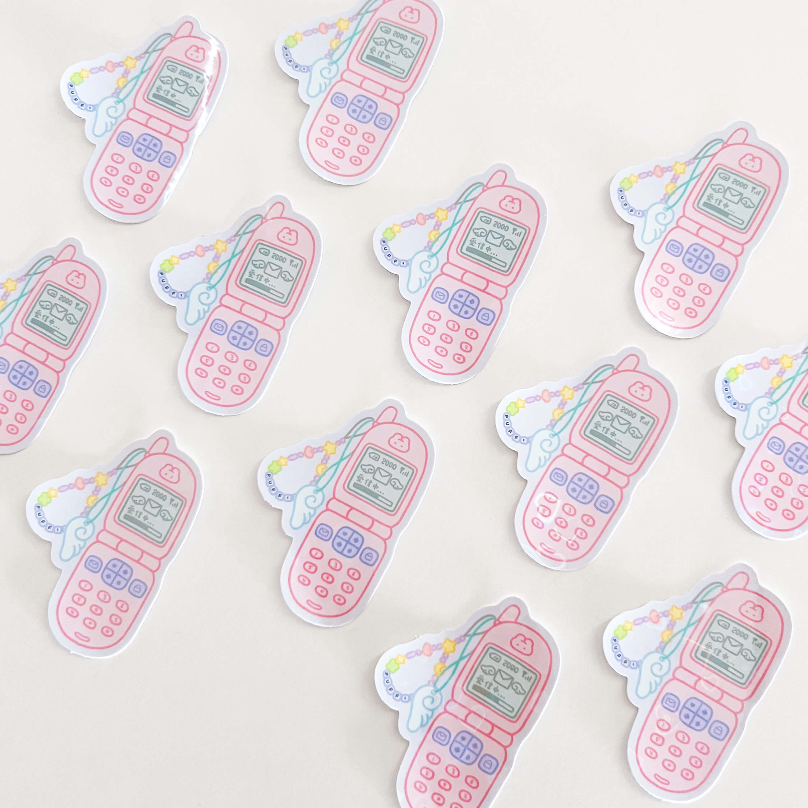Angel Flip Phone Sticker