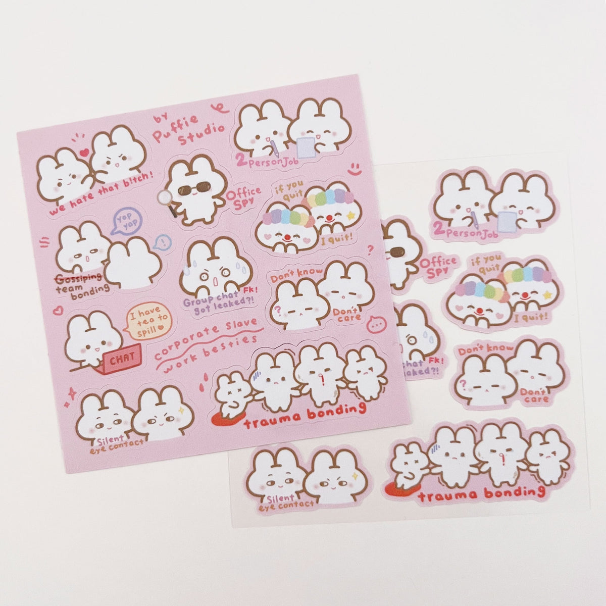 Corporate Slave [Work Besties] Sticker Sheet