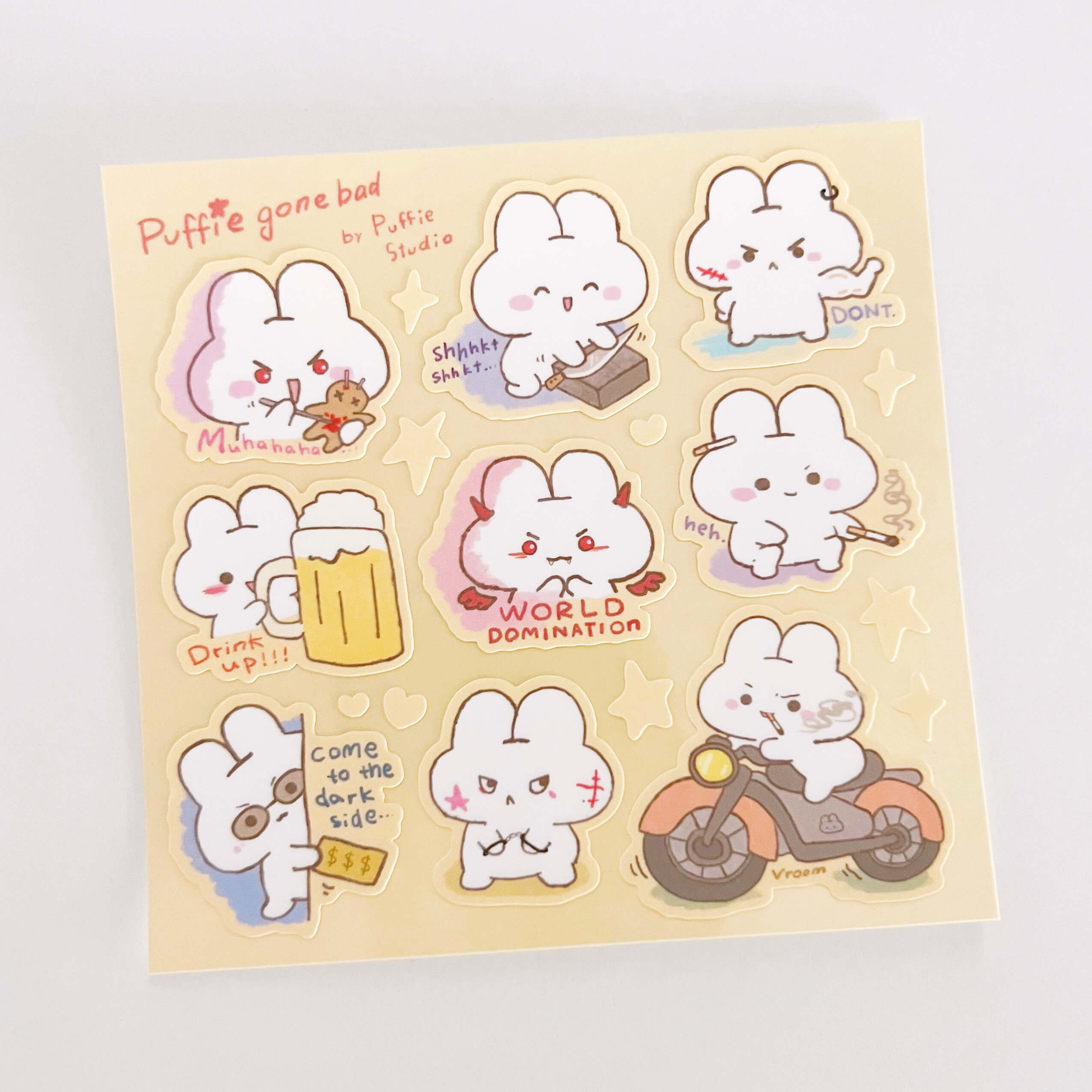 Puffie Gone Bad Sticker Sheet