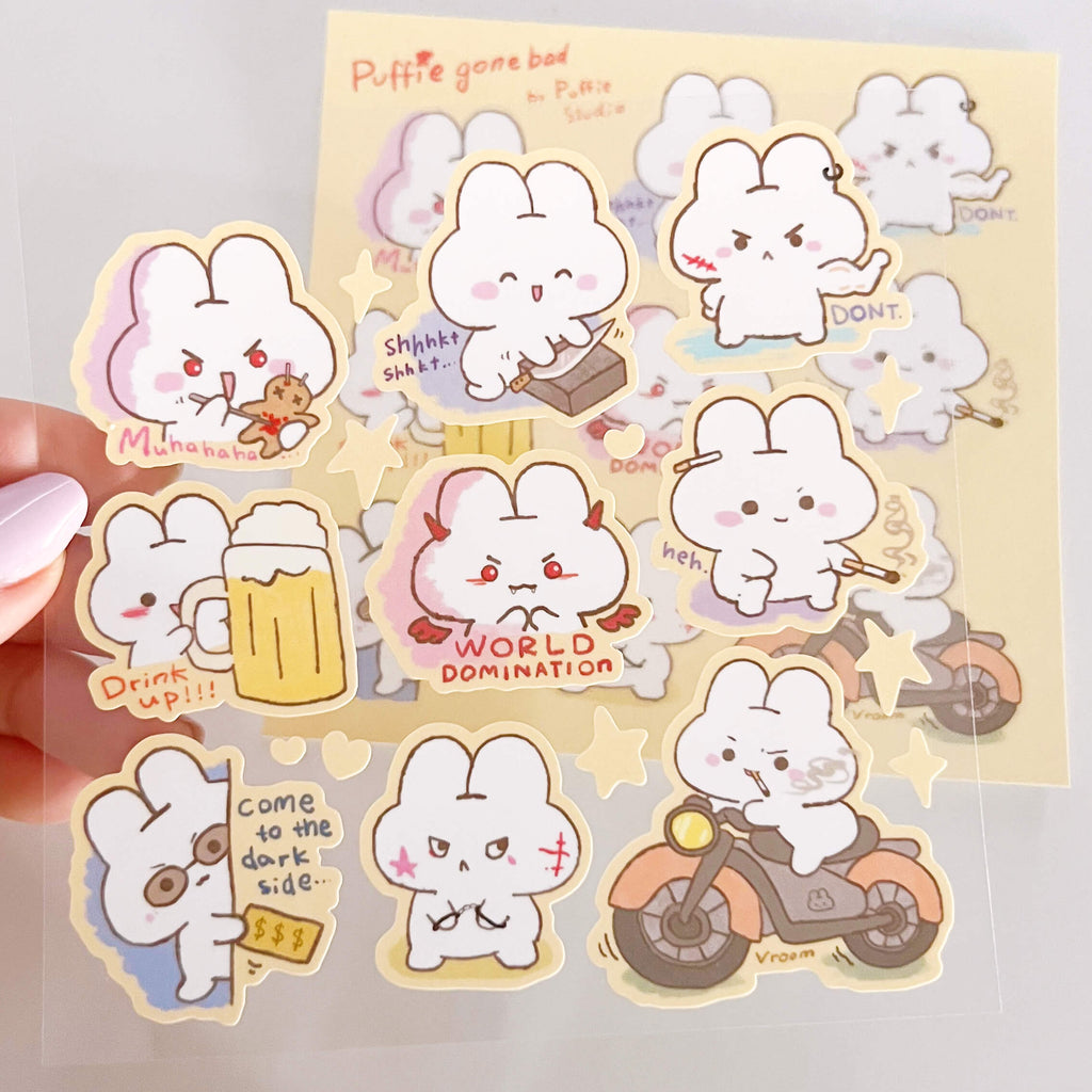 Puffie Gone Bad Sticker Sheet