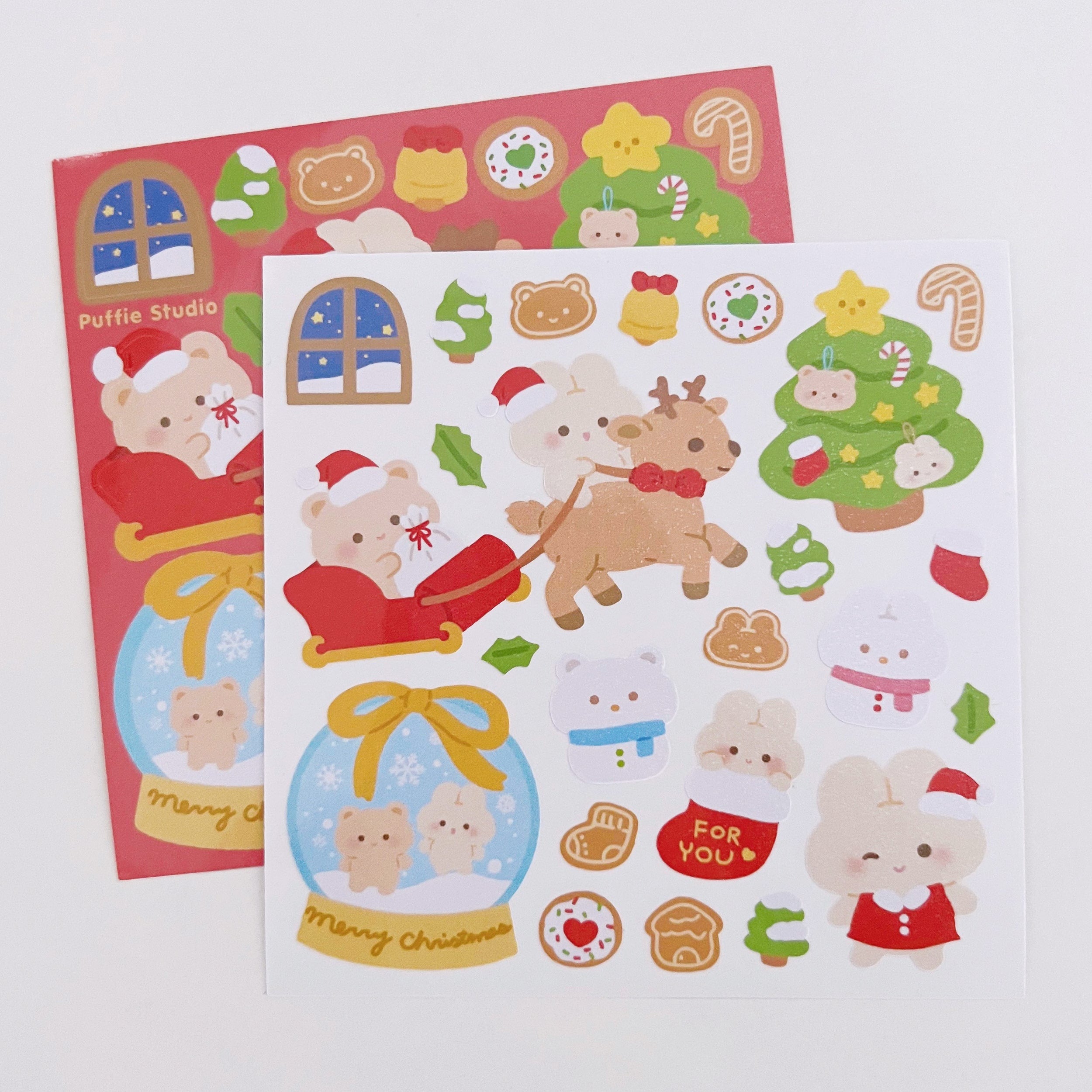 Christmas Holiday Season Sticker Sheet