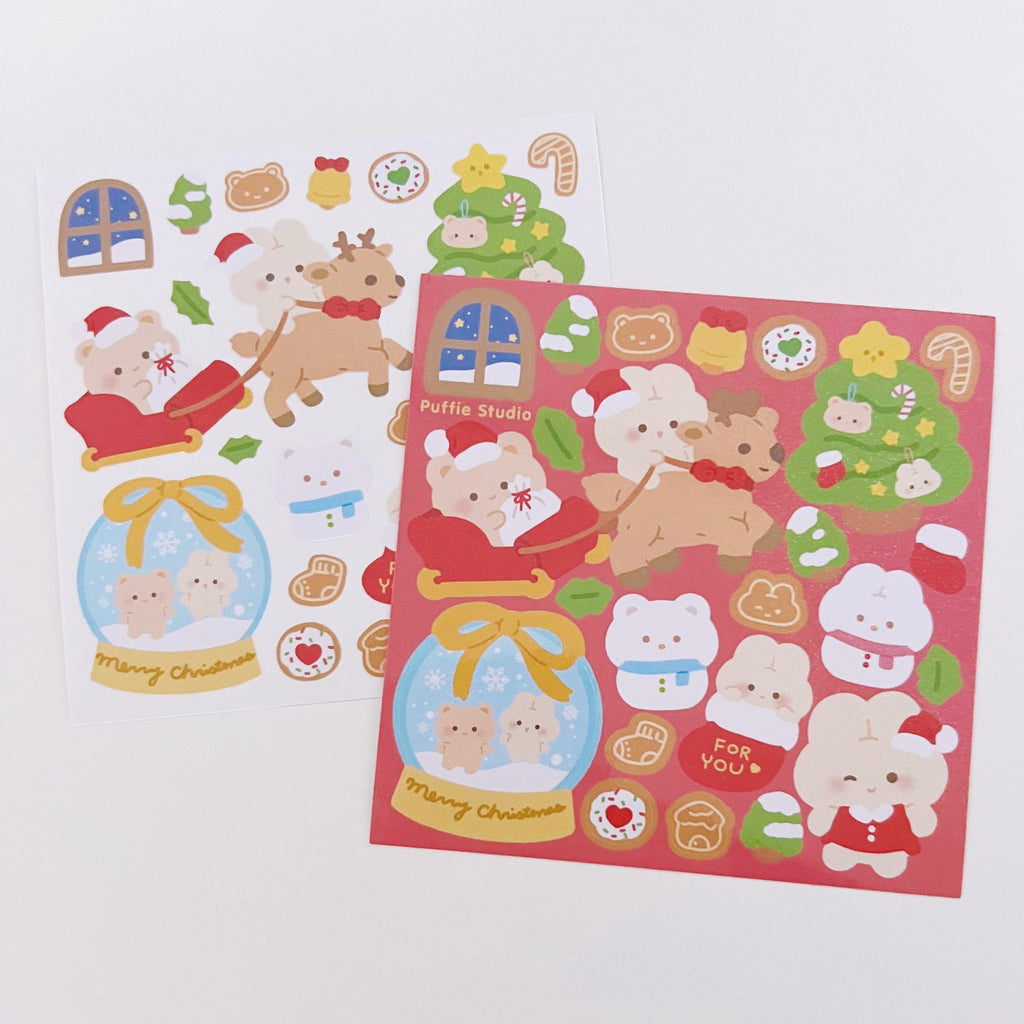 Christmas Holiday Season Sticker Sheet