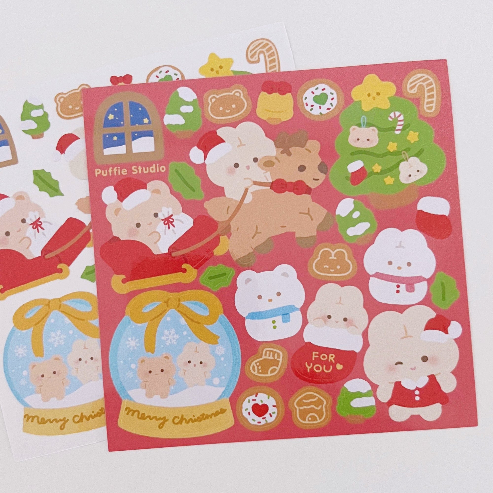 Christmas Holiday Season Sticker Sheet