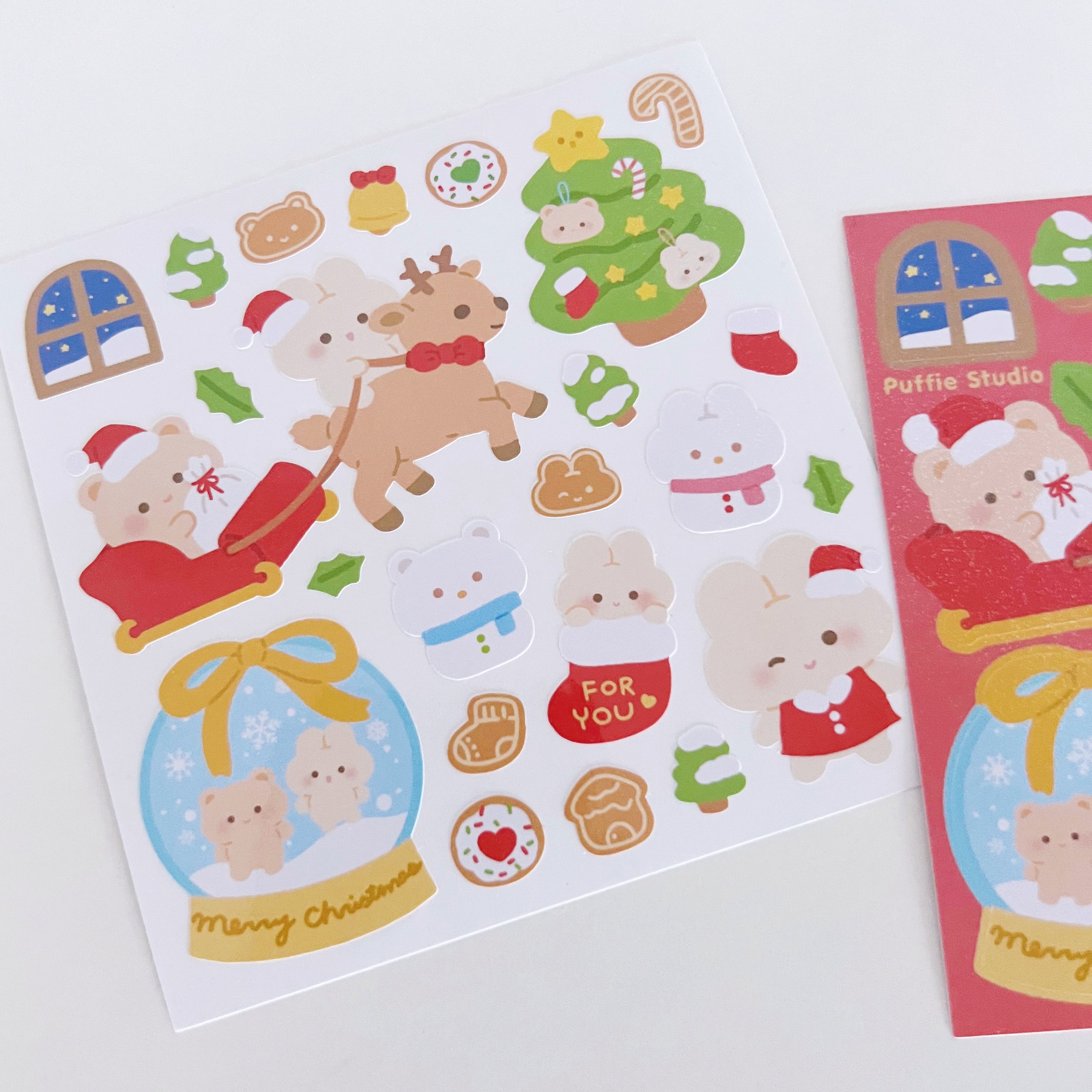 Christmas Holiday Season Sticker Sheet