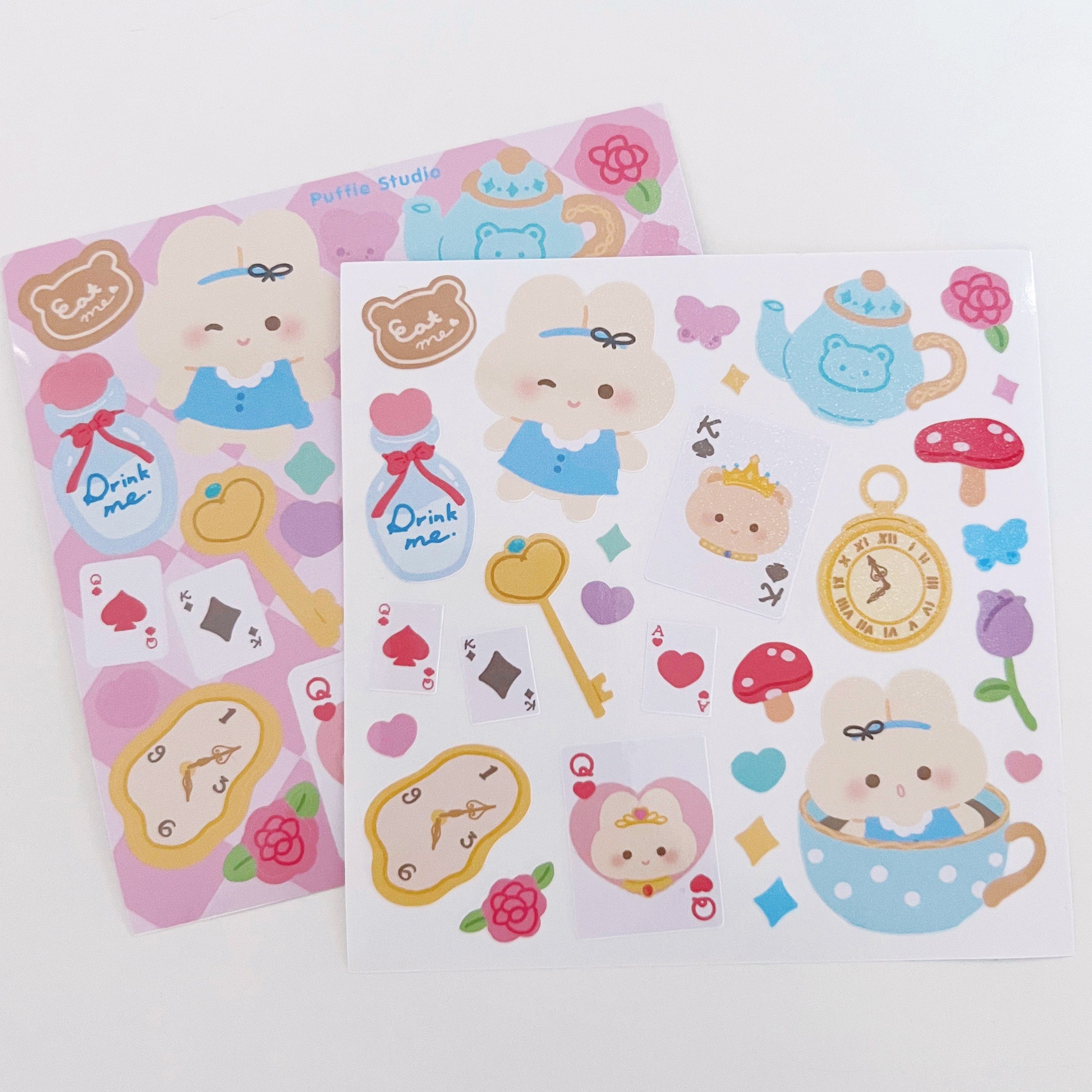 Puffie in Wanderland Sticker Sheet