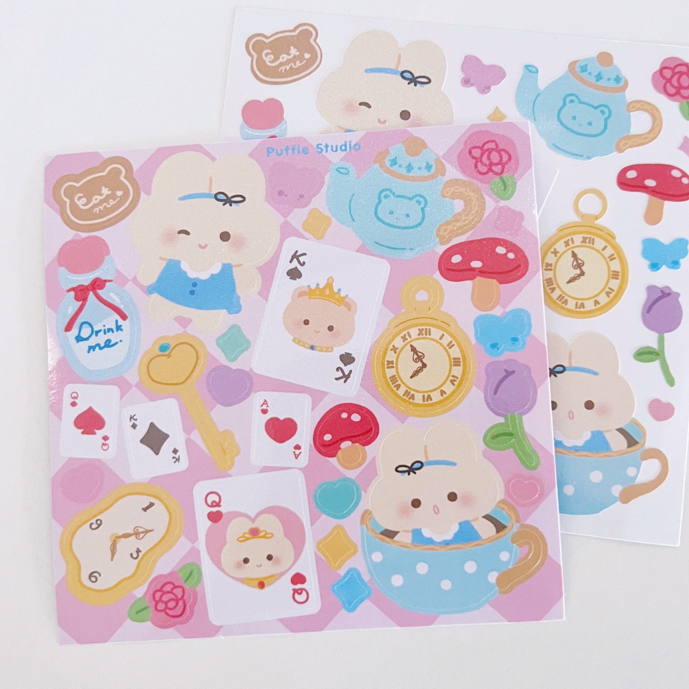 Puffie in Wanderland Sticker Sheet