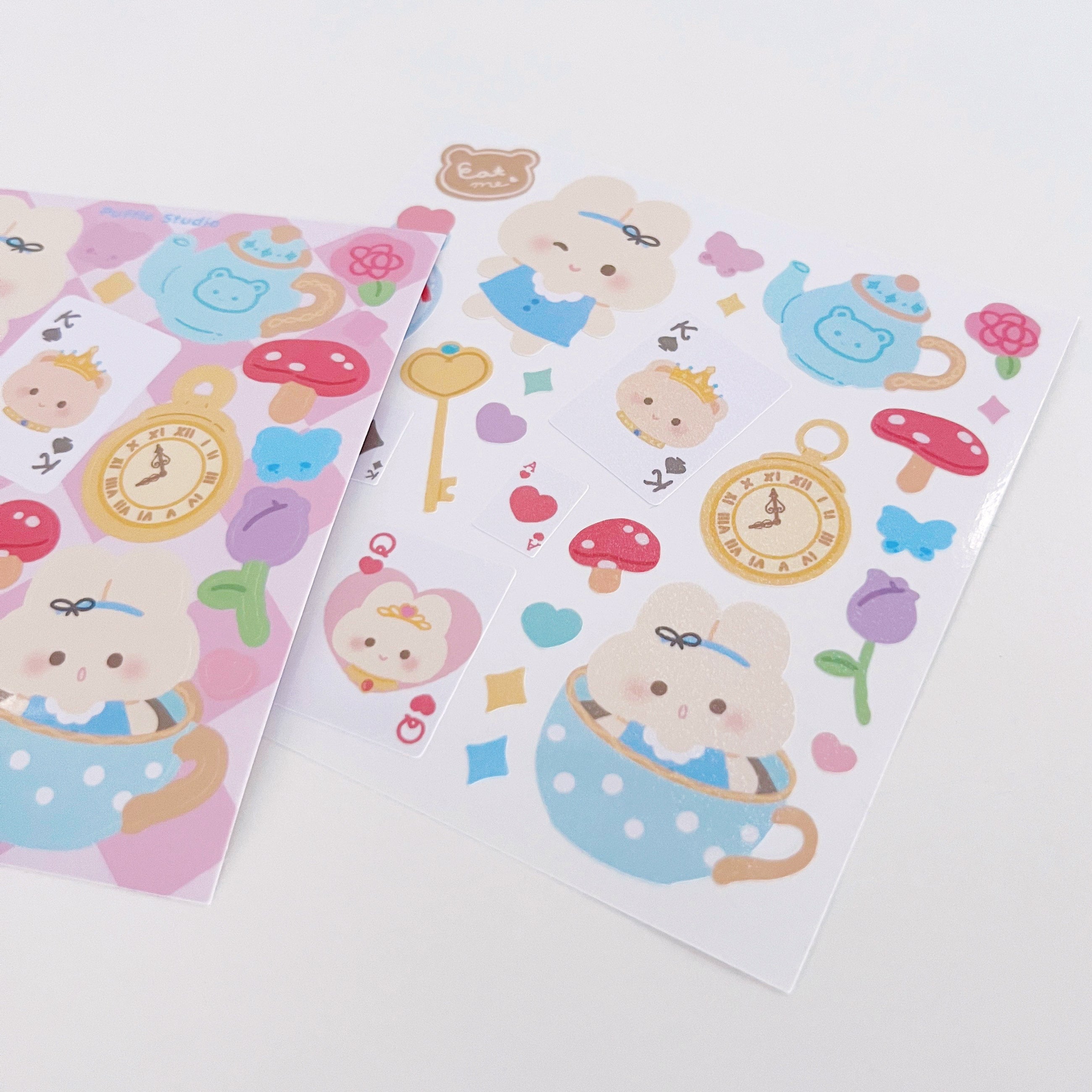 Puffie in Wanderland Sticker Sheet