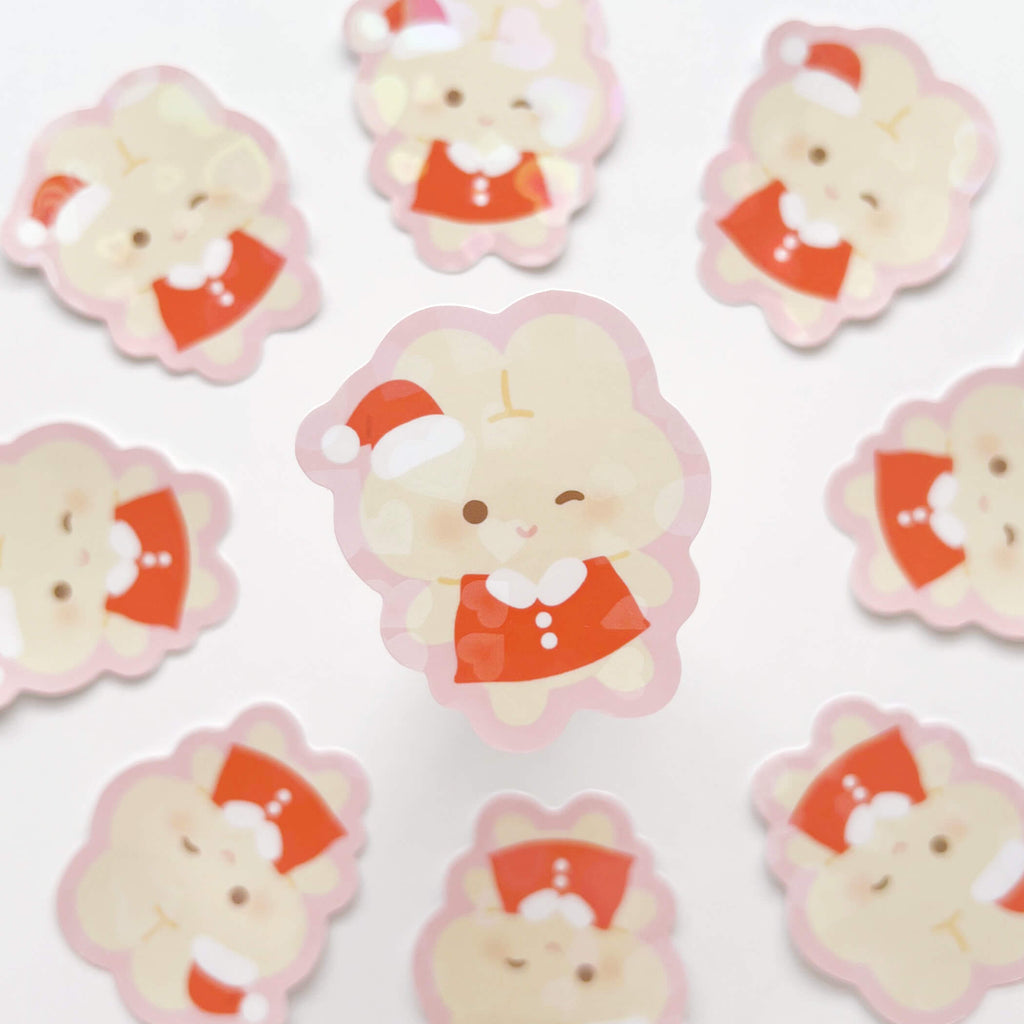 Santa Puffie Sticker