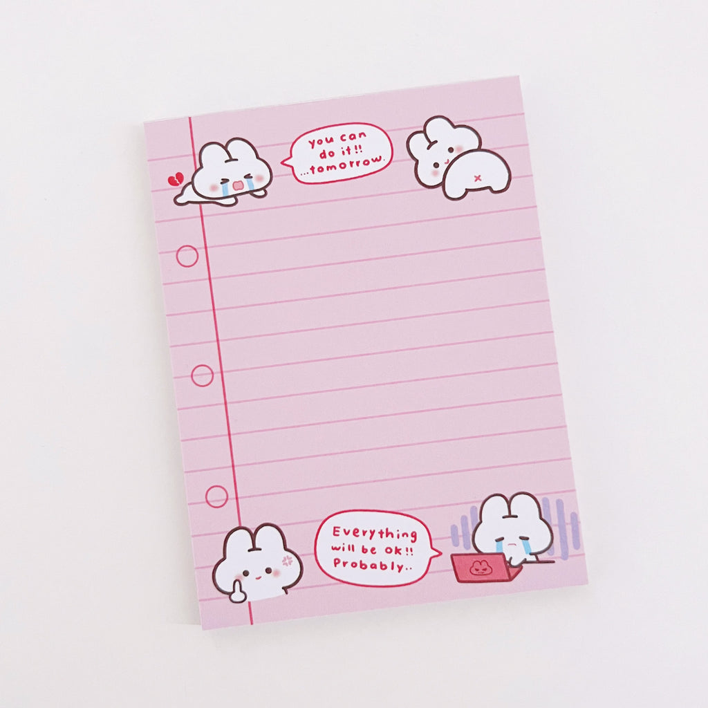 Hard Working Puffie Memo Pad