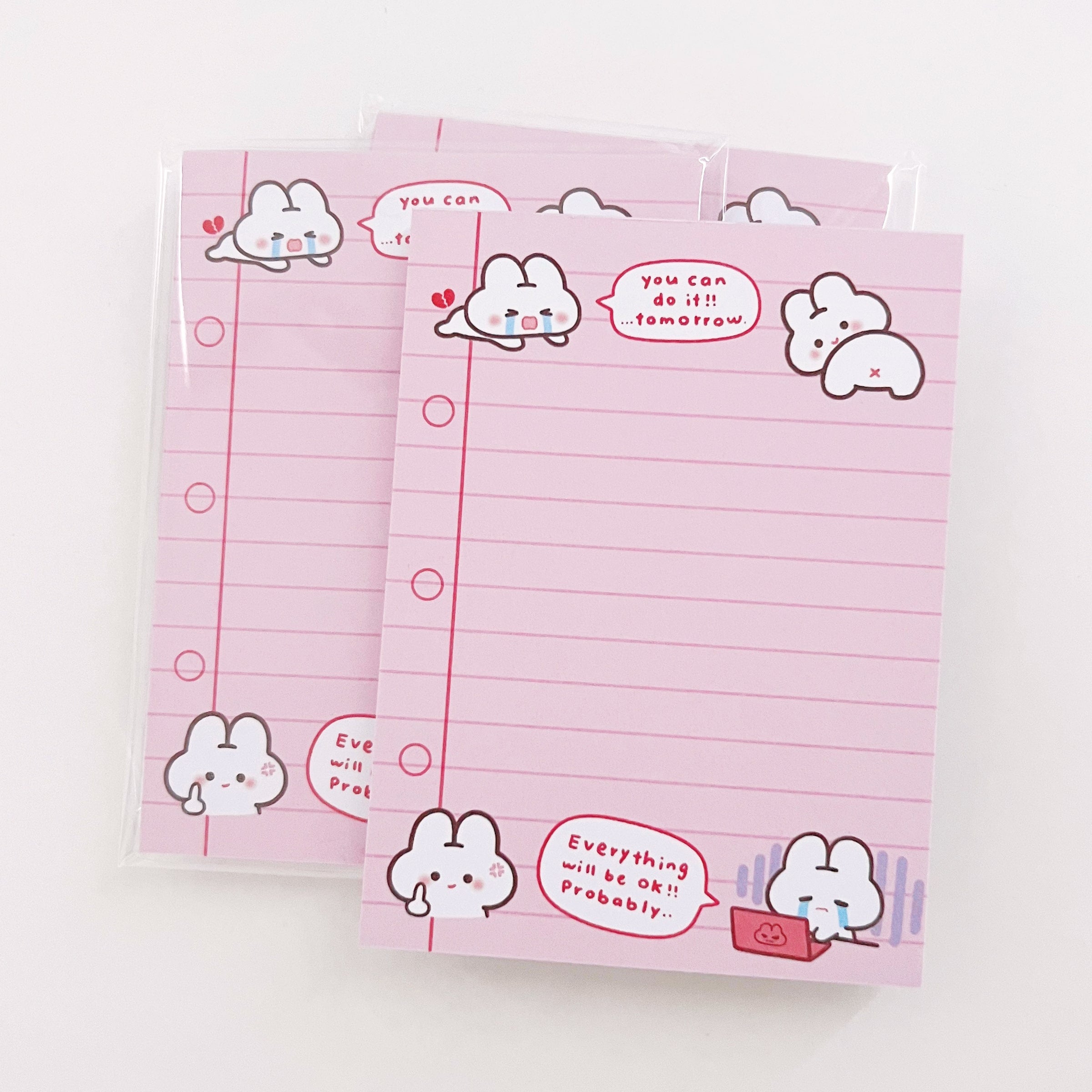 Hard Working Puffie Memo Pad