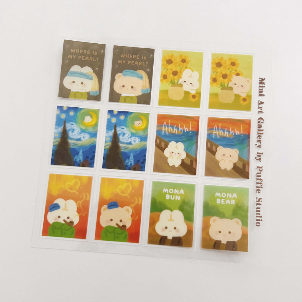Mini Art Gallery Clear Sticker Sheet