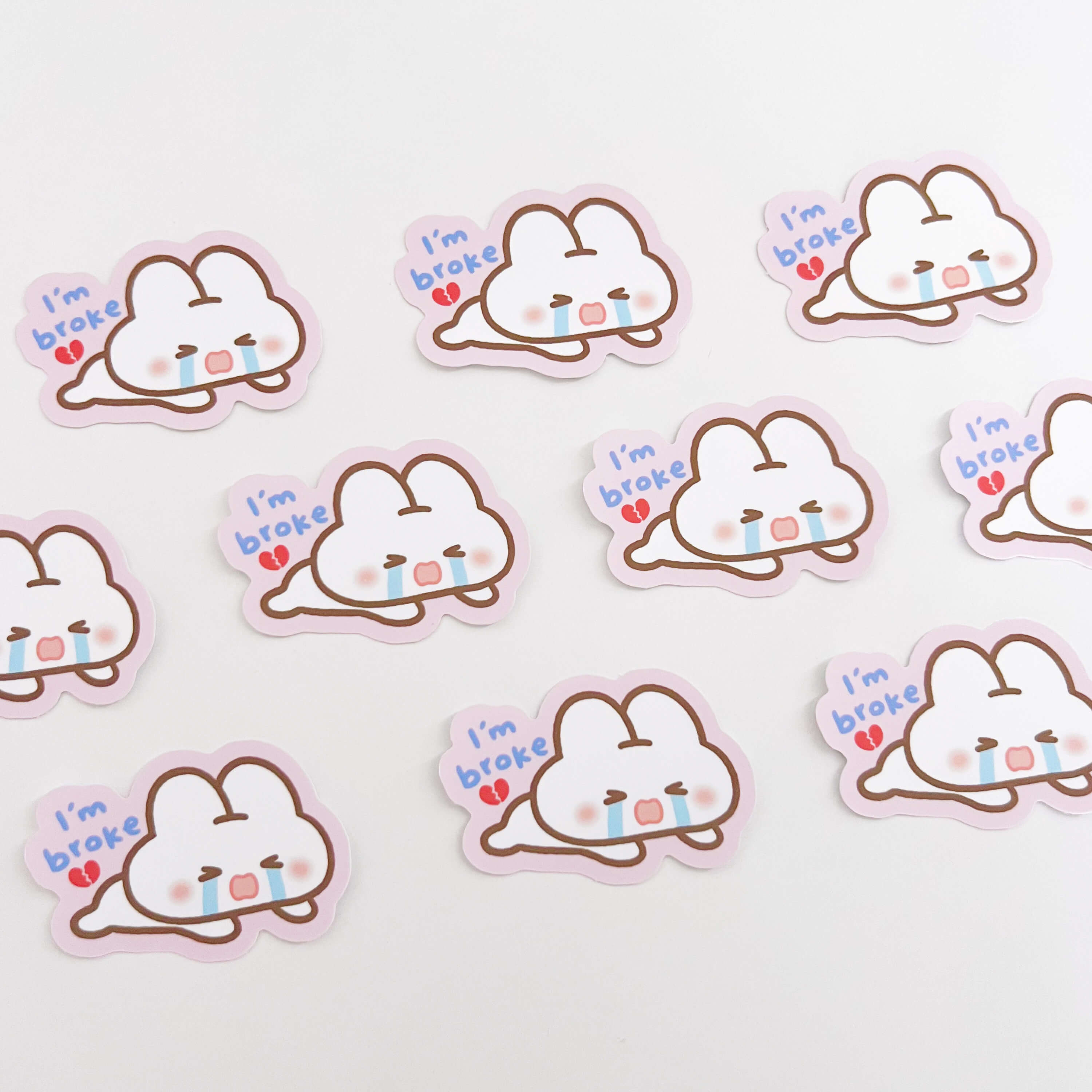 Broke Puffie Sticker