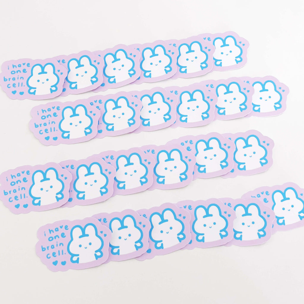 One Brain Cell Sticker (Blue x Purple)
