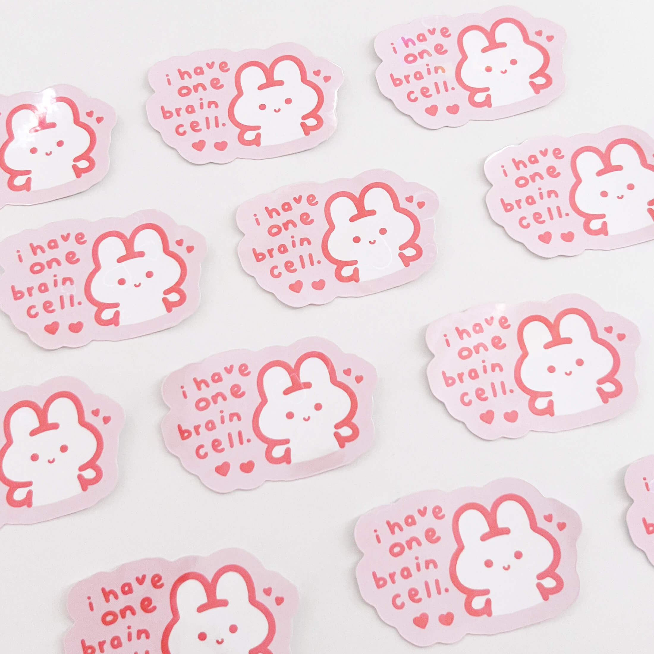 One Brain Cell Sticker (Pink)