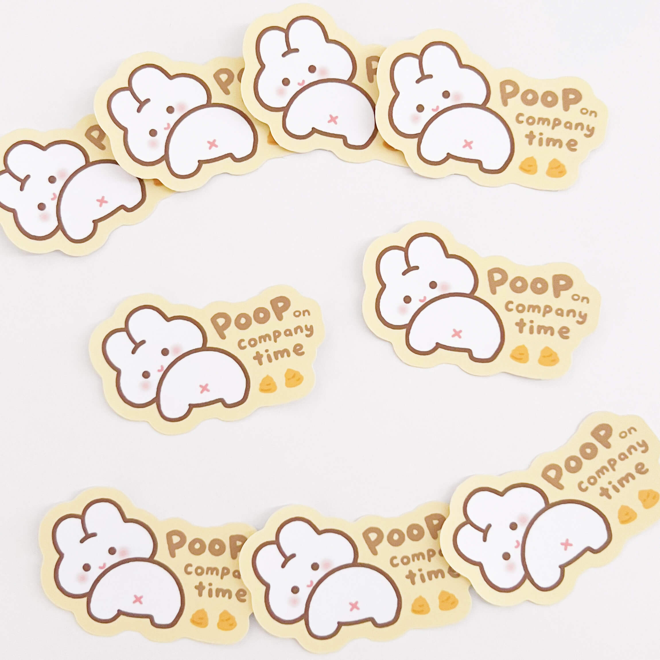 Poop on Company Time Sticker