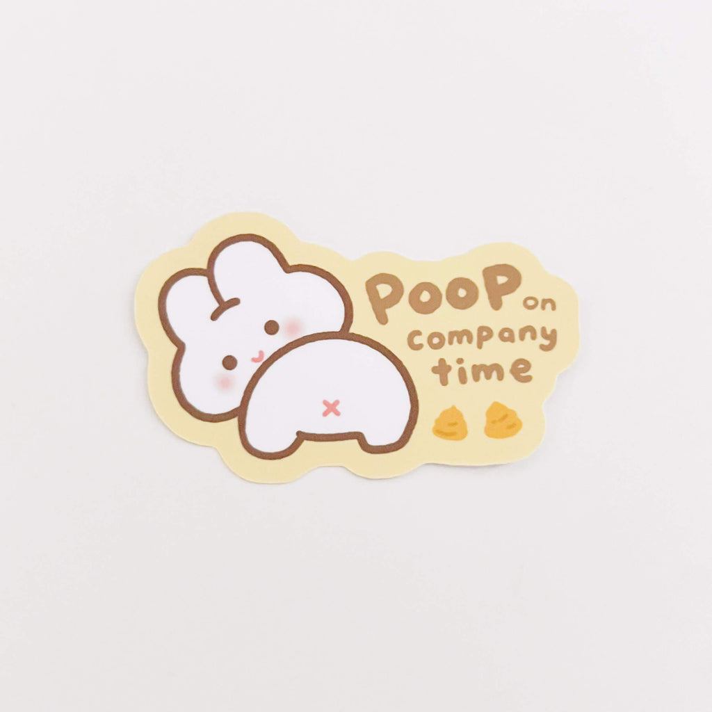 Poop on Company Time Sticker